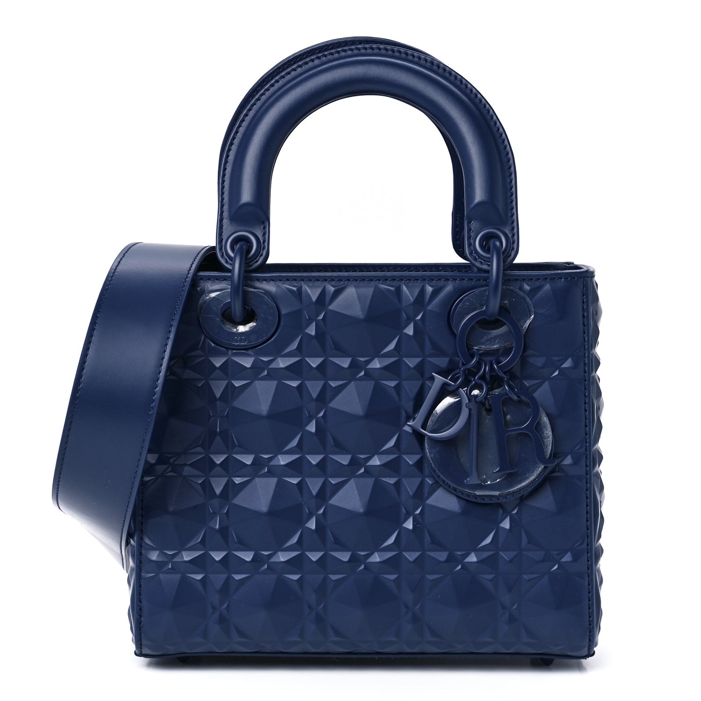 Calfskin Cannage Diamond Small My ABCDior Blue Royale