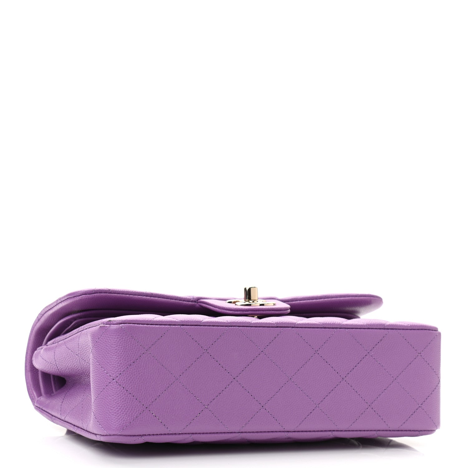 Chanel Caviar Quilted Small Double Flap Purple 4 of 9