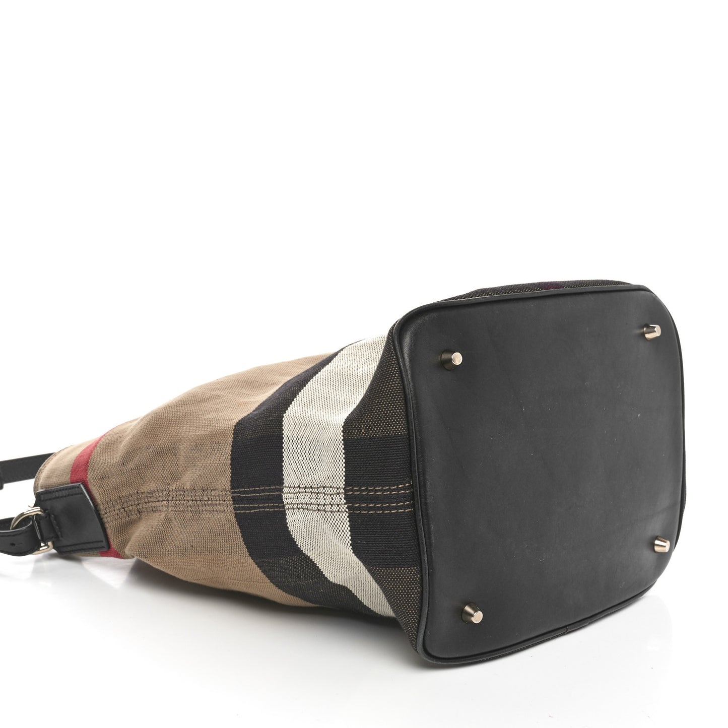 Canvas Mega Check Medium Ashby Hobo Black
