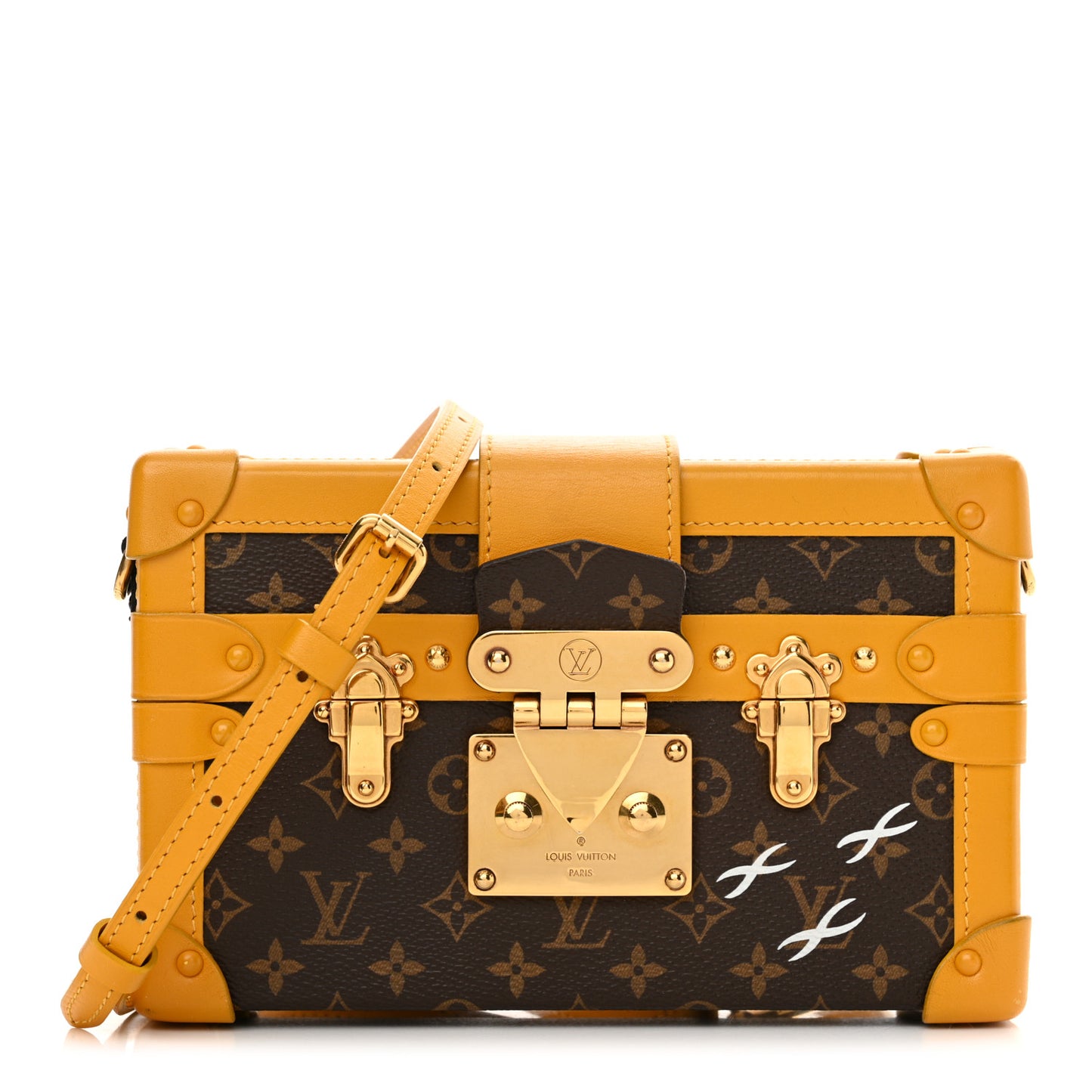 Monogram Petite Malle Brown Yellow