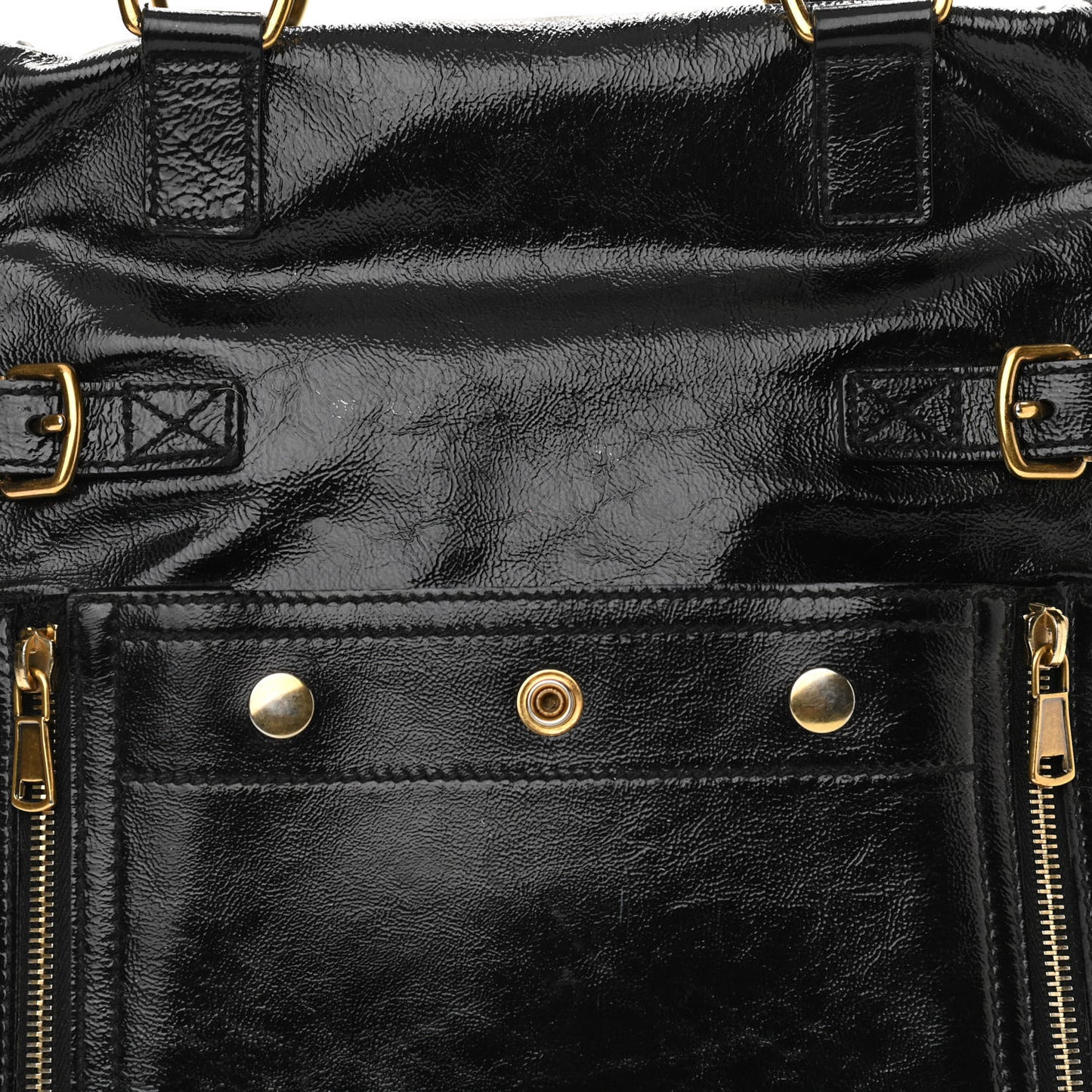Patent Large Downtown Tote Black