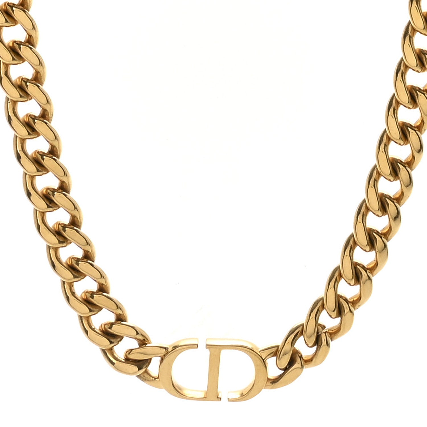 Christian Dior Metal 30 Montaigne Necklace Gold 1836276 – FASHIONPHILE
