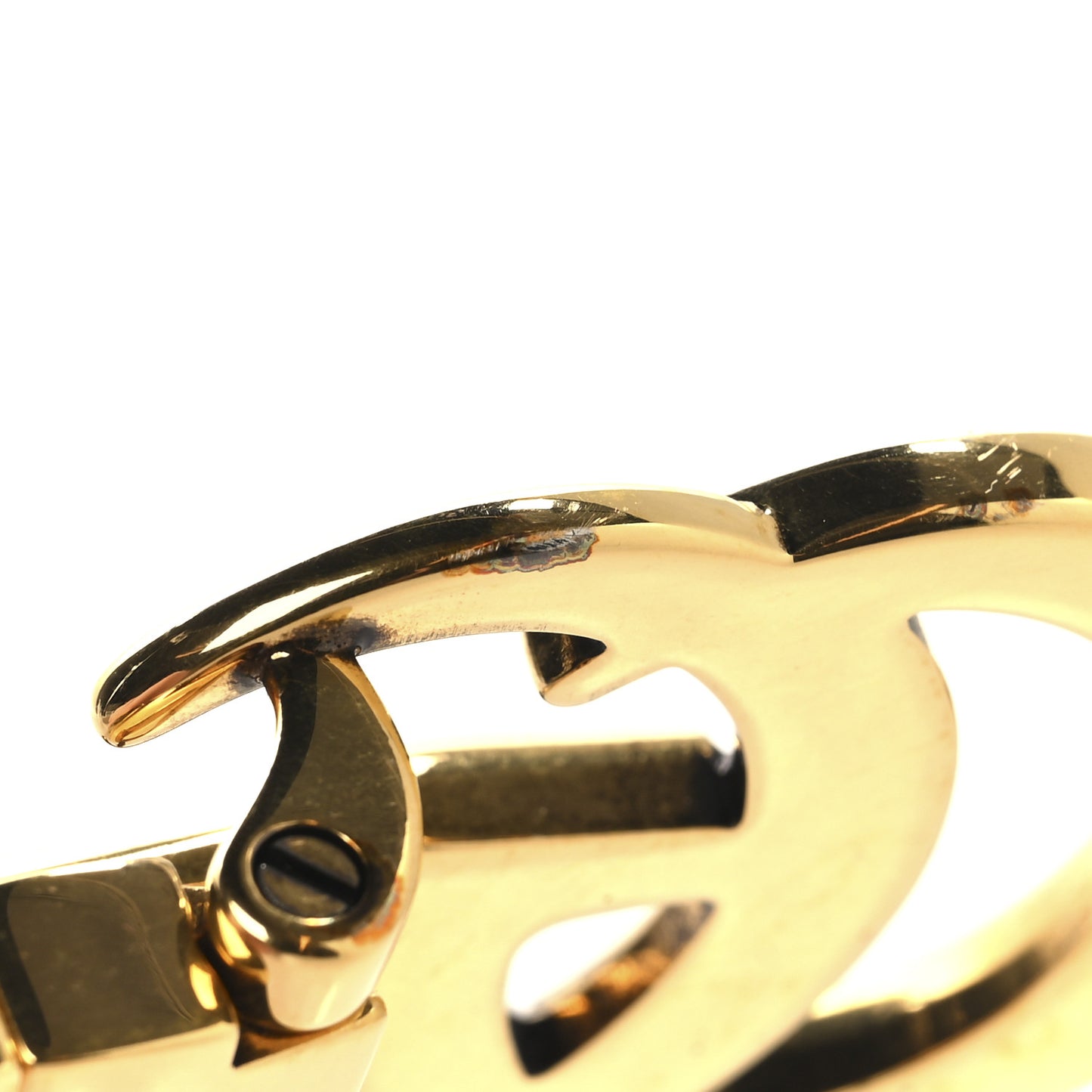 GG Supreme Monogram Plutone Calfskin Double G Reversible 30mm Belt 85 34 Beige Ebony Mystic White