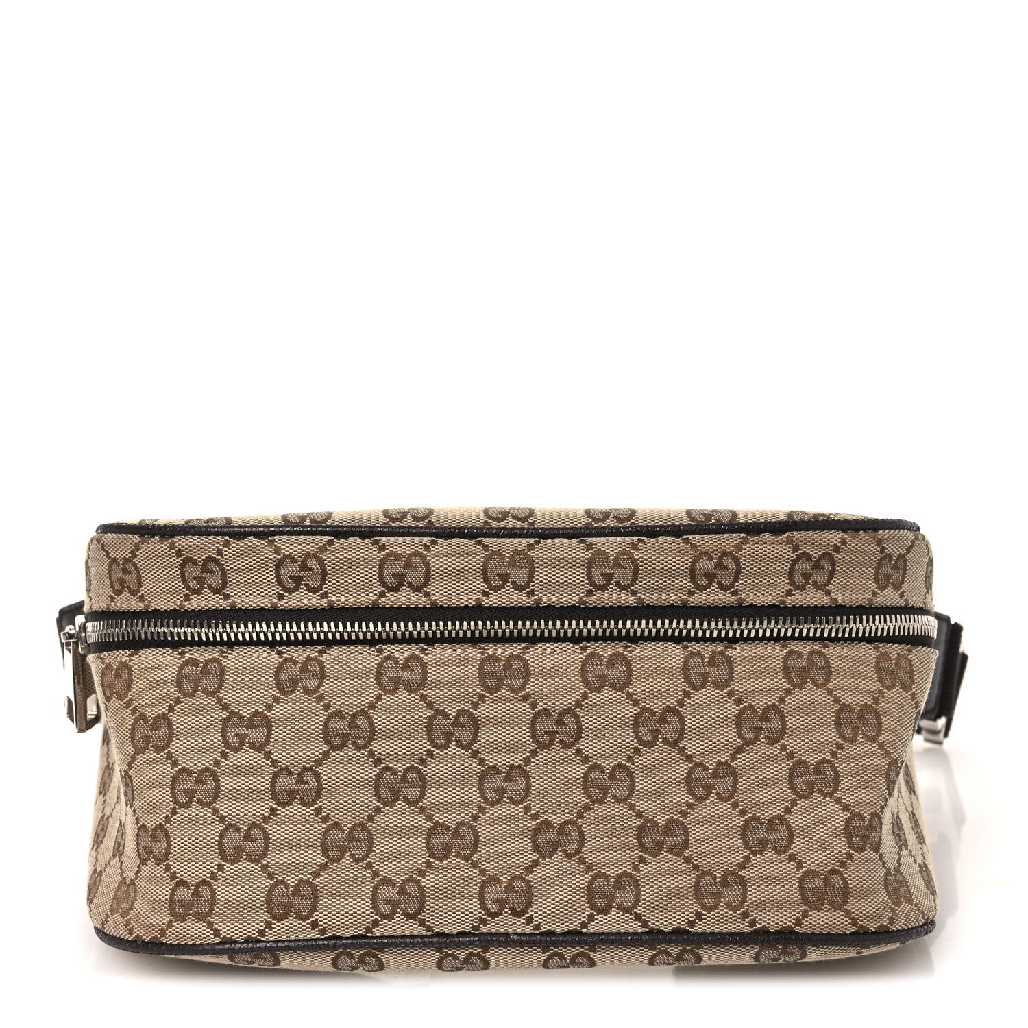 Gucci Monogram Dollar Calfskin Waist Pouch Beige Ebony Testa di