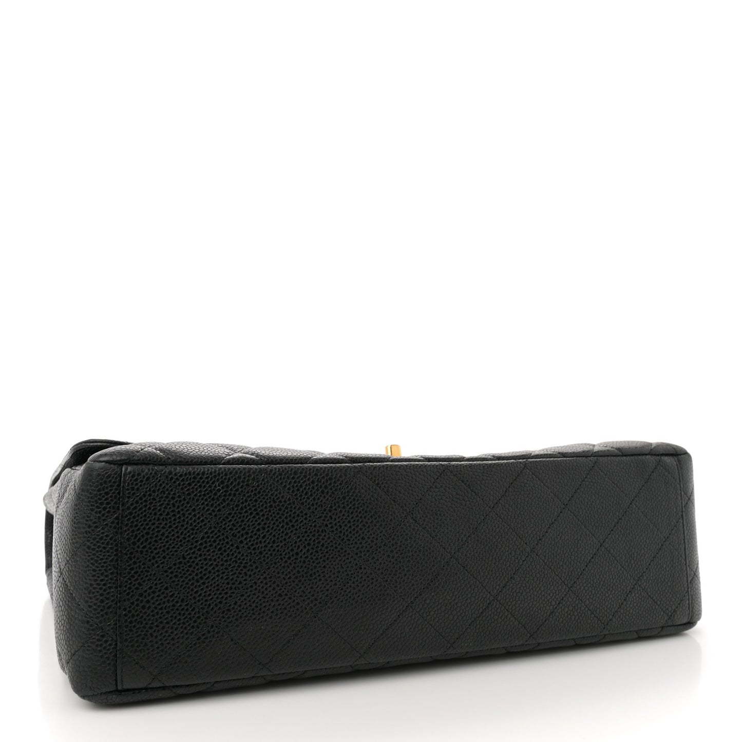 Caviar Quilted Maxi Single Flap Black