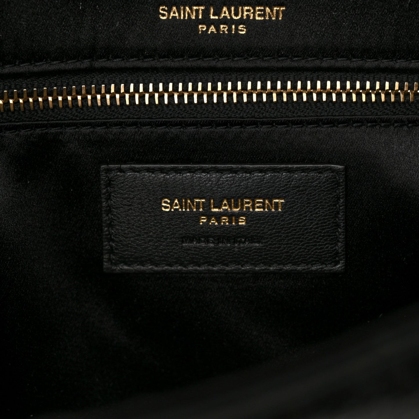 Sequin Satin Monogram Tassel Kate 99 Black