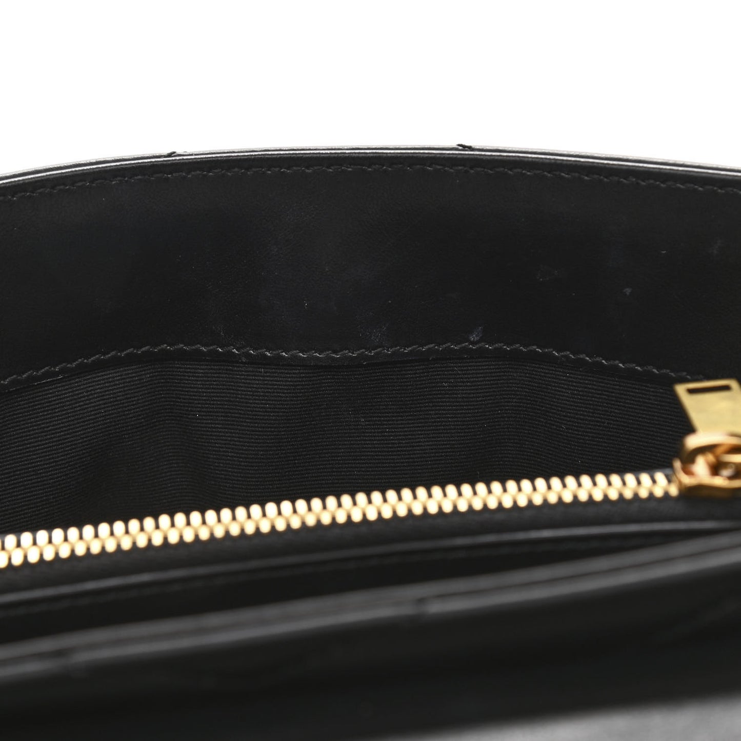Calfskin Y Quilted Monogram Small Loulou Chain Satchel Black