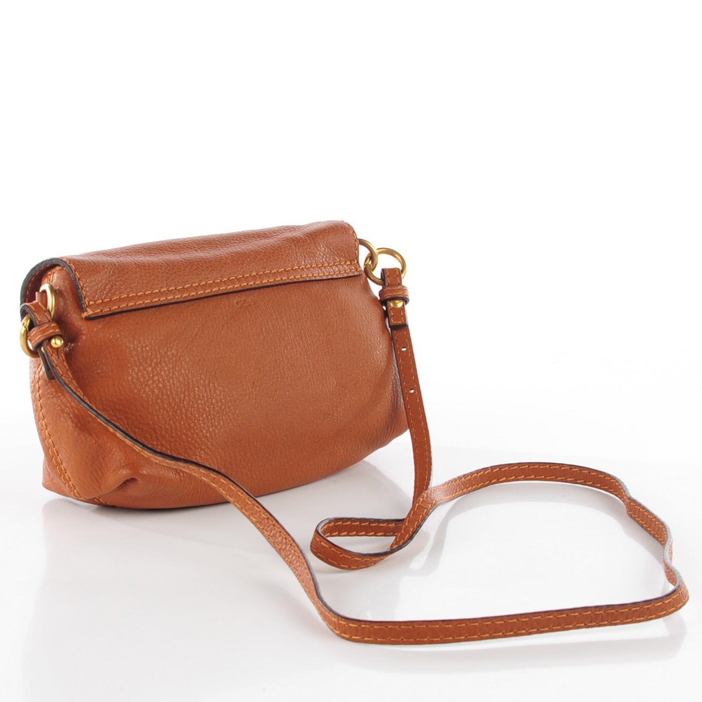 Calfskin Marcie Pochette Crossbody Bag Tan