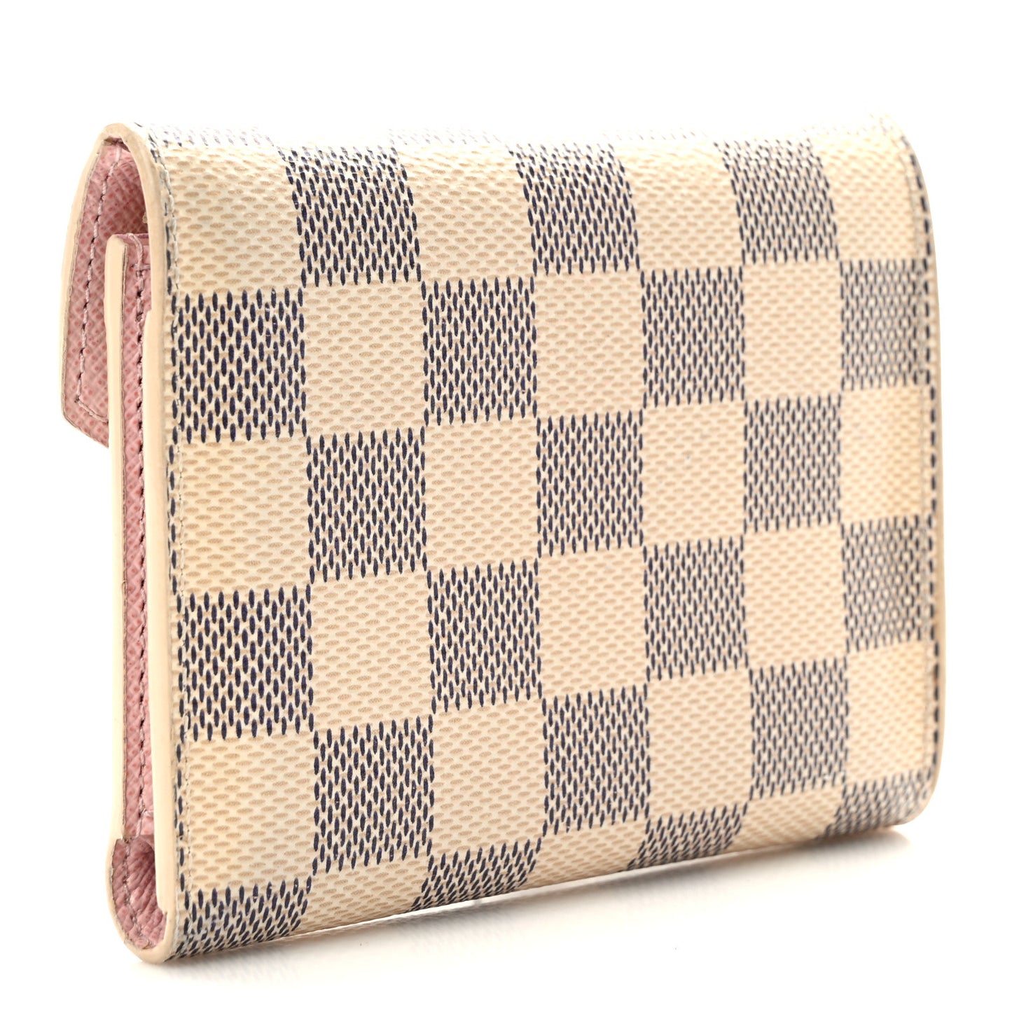 Damier Azur Victorine Wallet Rose Ballerine
