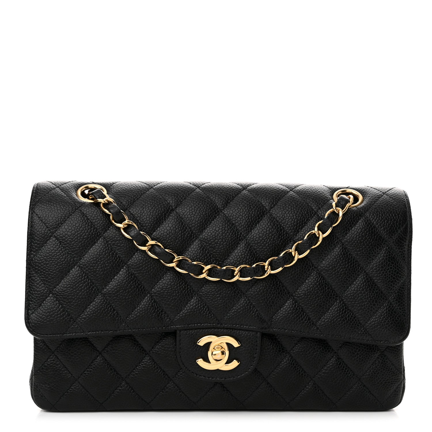 Chanel Caviar Quilted Medium Double Flap Black 1 of 15