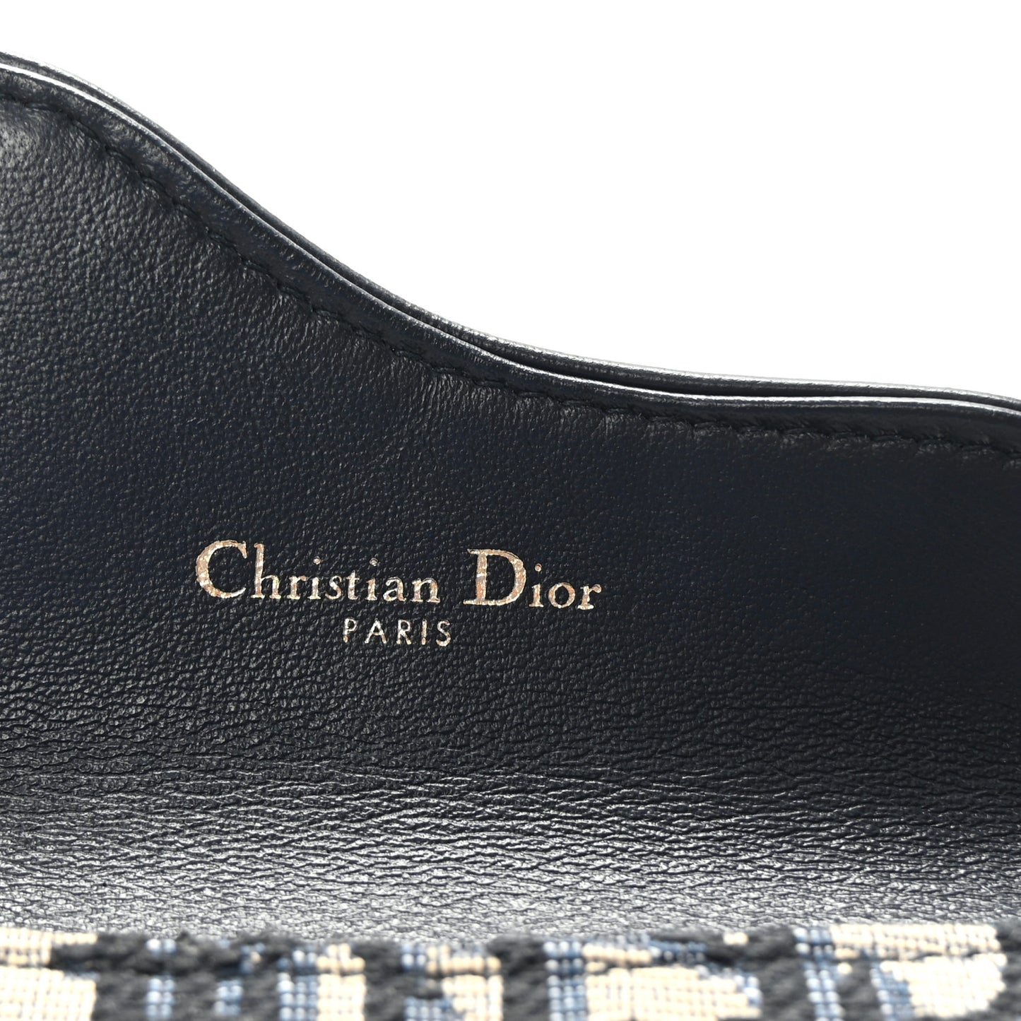Oblique Saddle Cosmos Zipped Card Holder Blue