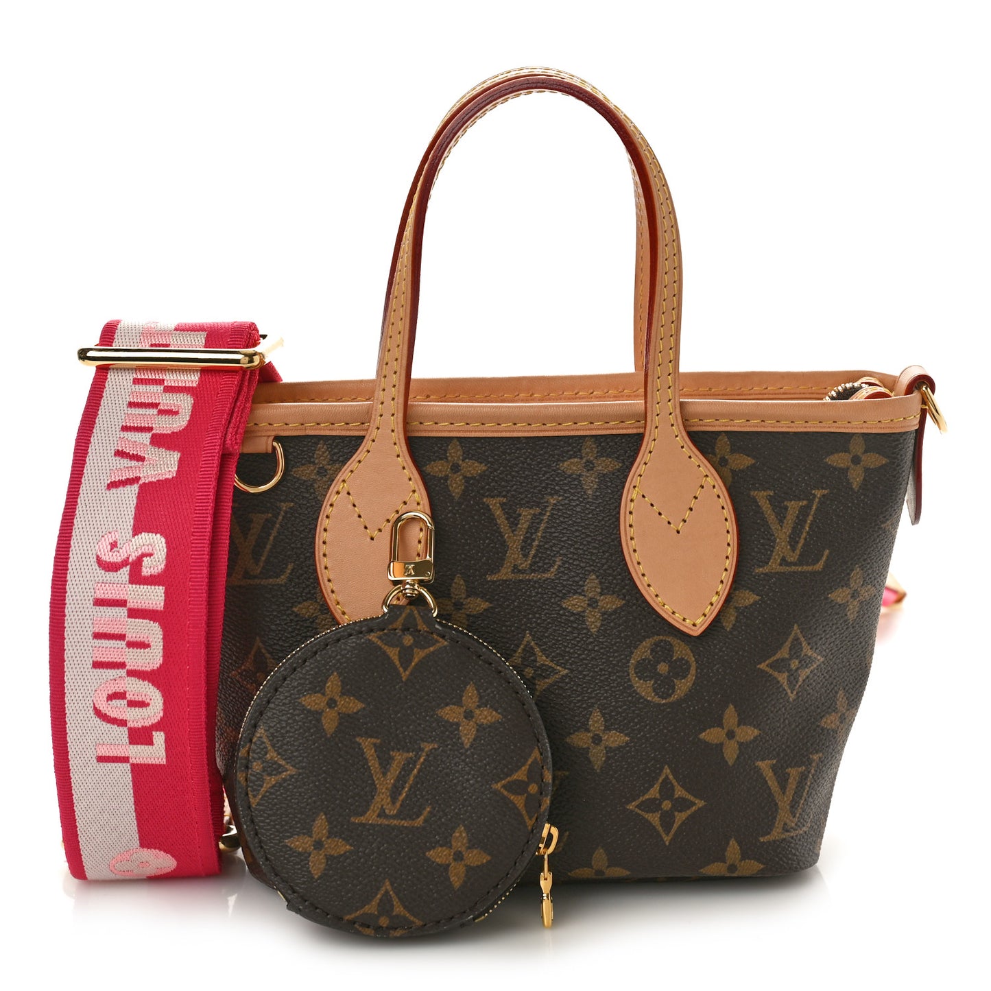 Monogram Neverfull BB Pink Peony