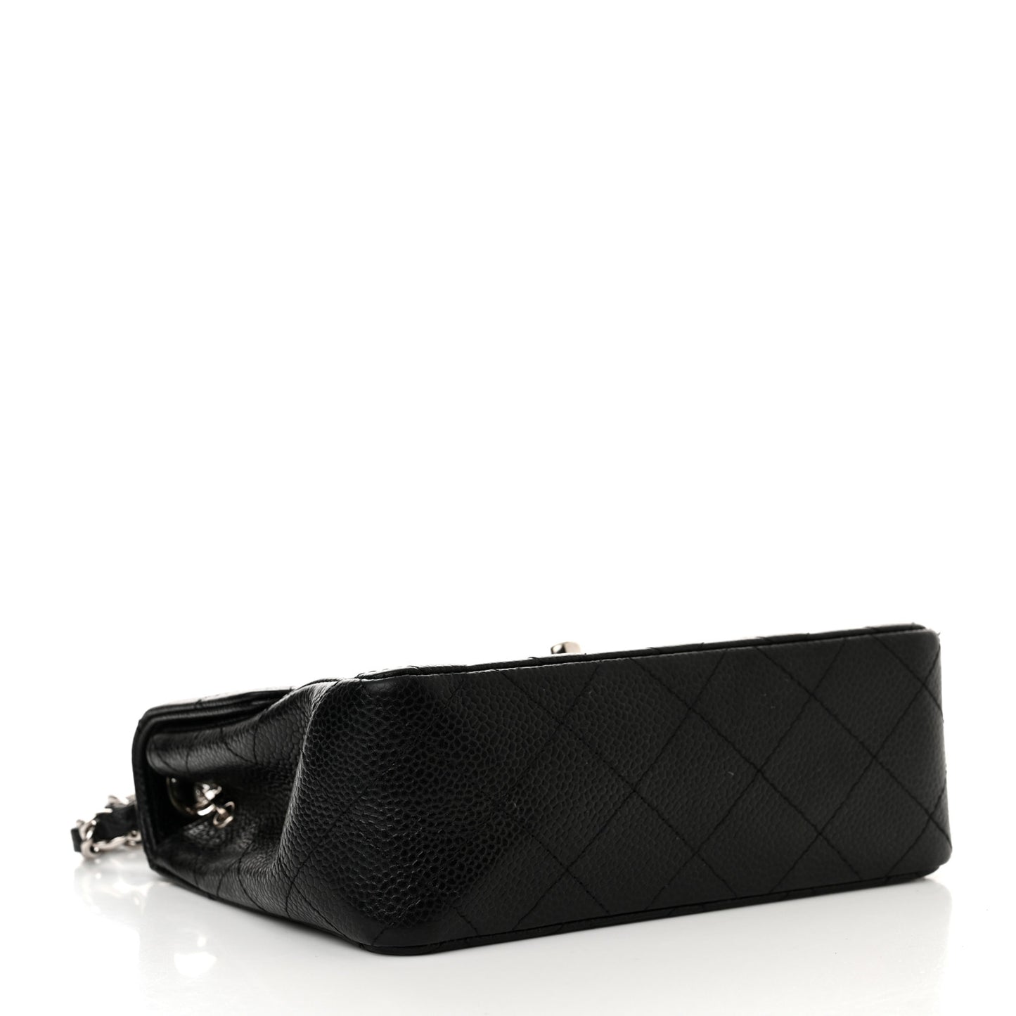 Caviar Quilted Mini Square Flap Black