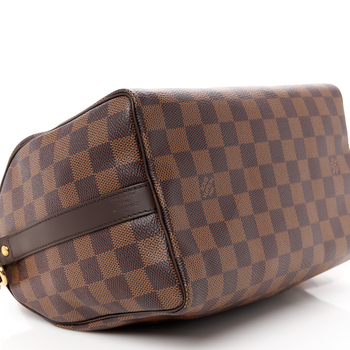 Damier Ebene Braided Speedy Bandouliere 25 Pink