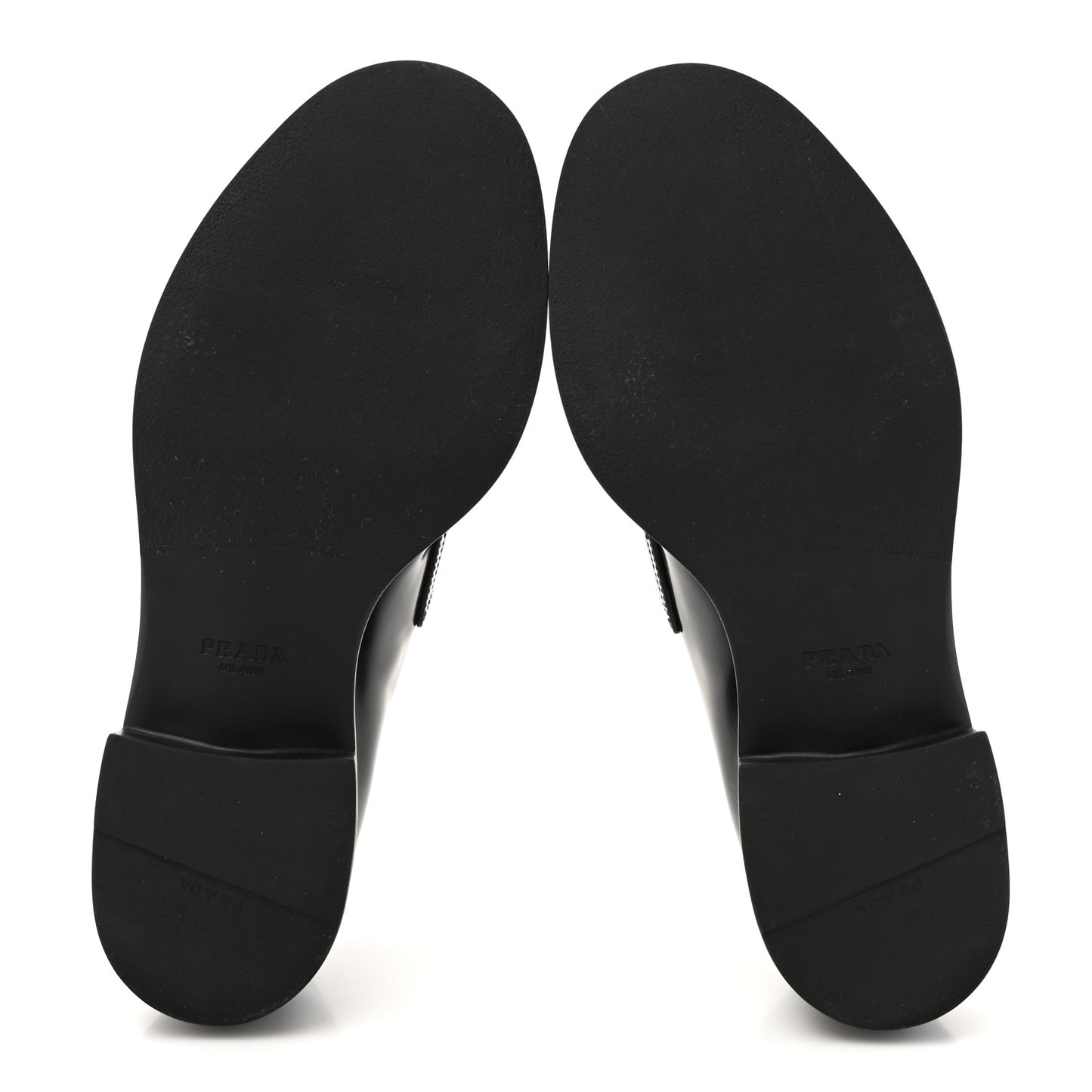 Spazzolato Metal Triangle Logo 50mm Loafers 38 Black