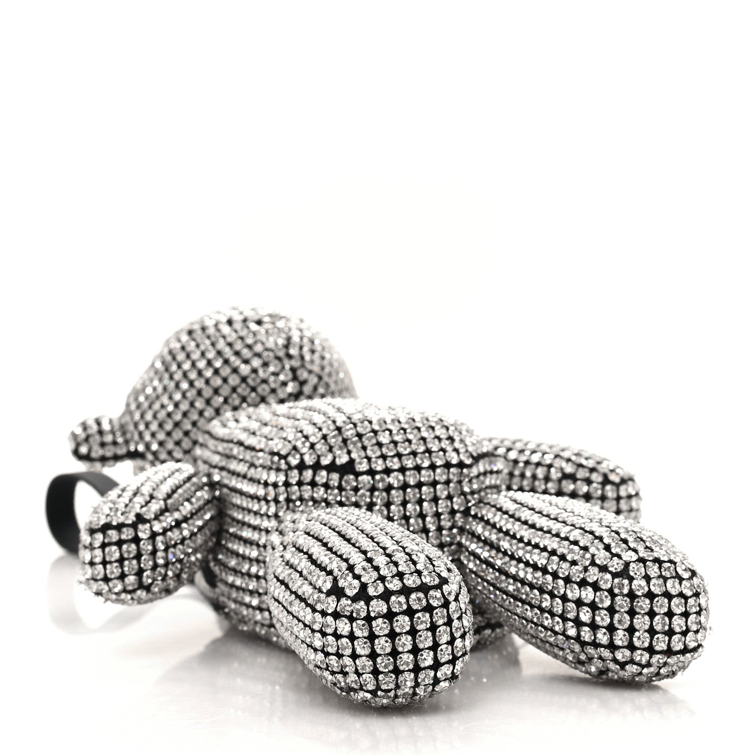 Alexander Wang Crystal Mesh Beiress Wristlet White 4 of 9