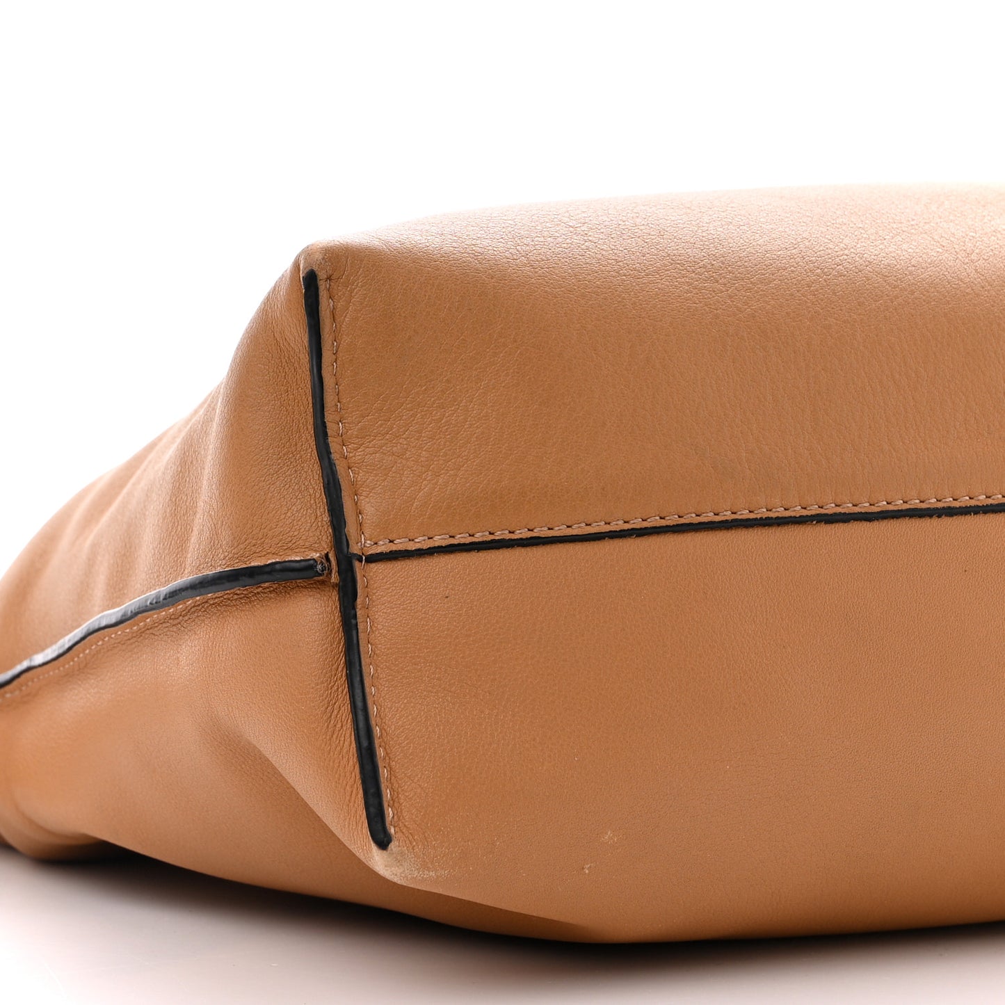 Nappa Flamenco Knot Clutch Warm Desert