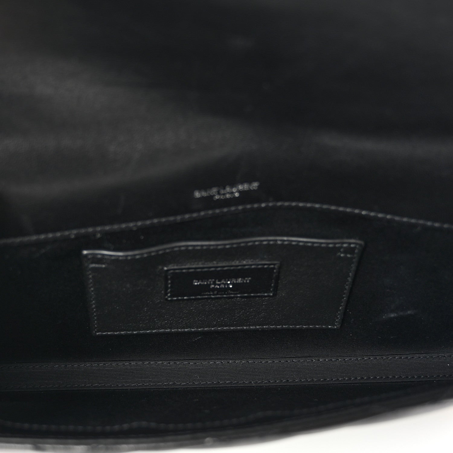 Saint Laurent Lambskin Quilted Kate Clutch Black 5 of 9