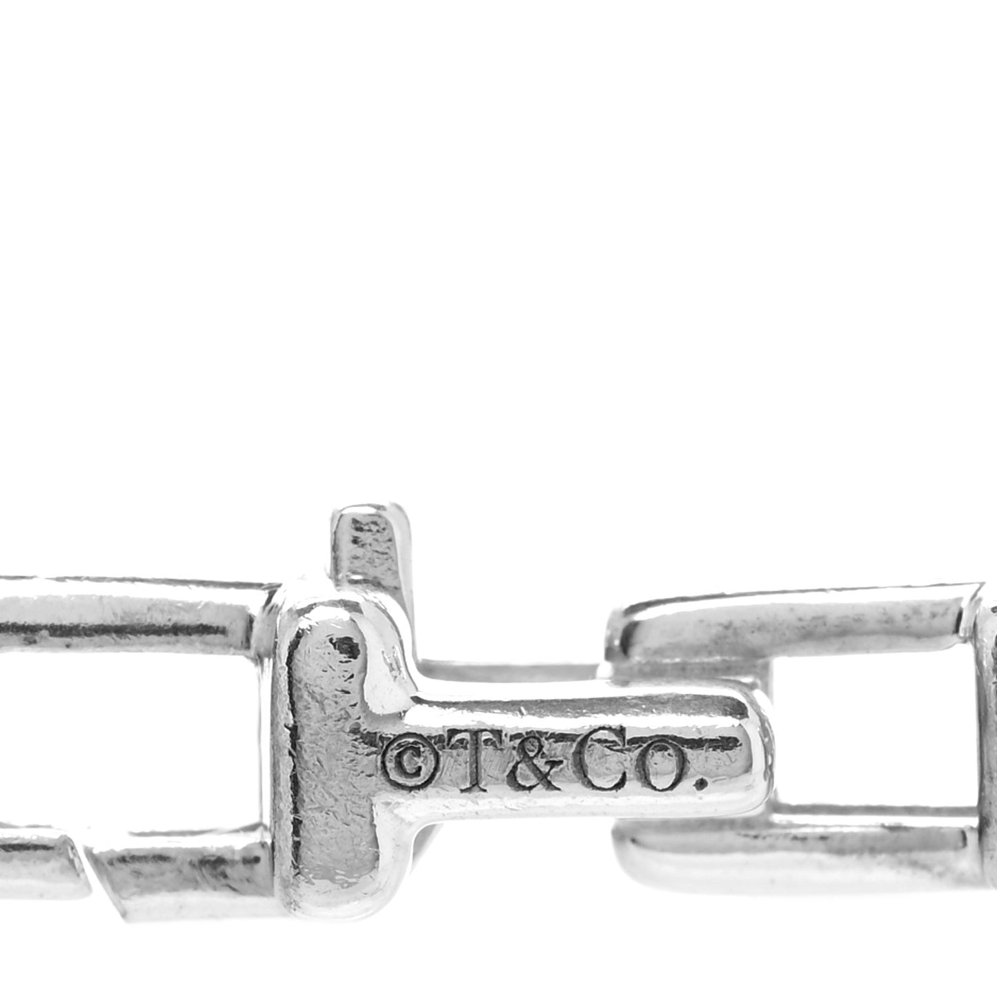 Sterling Silver T Link Chain Bracelet