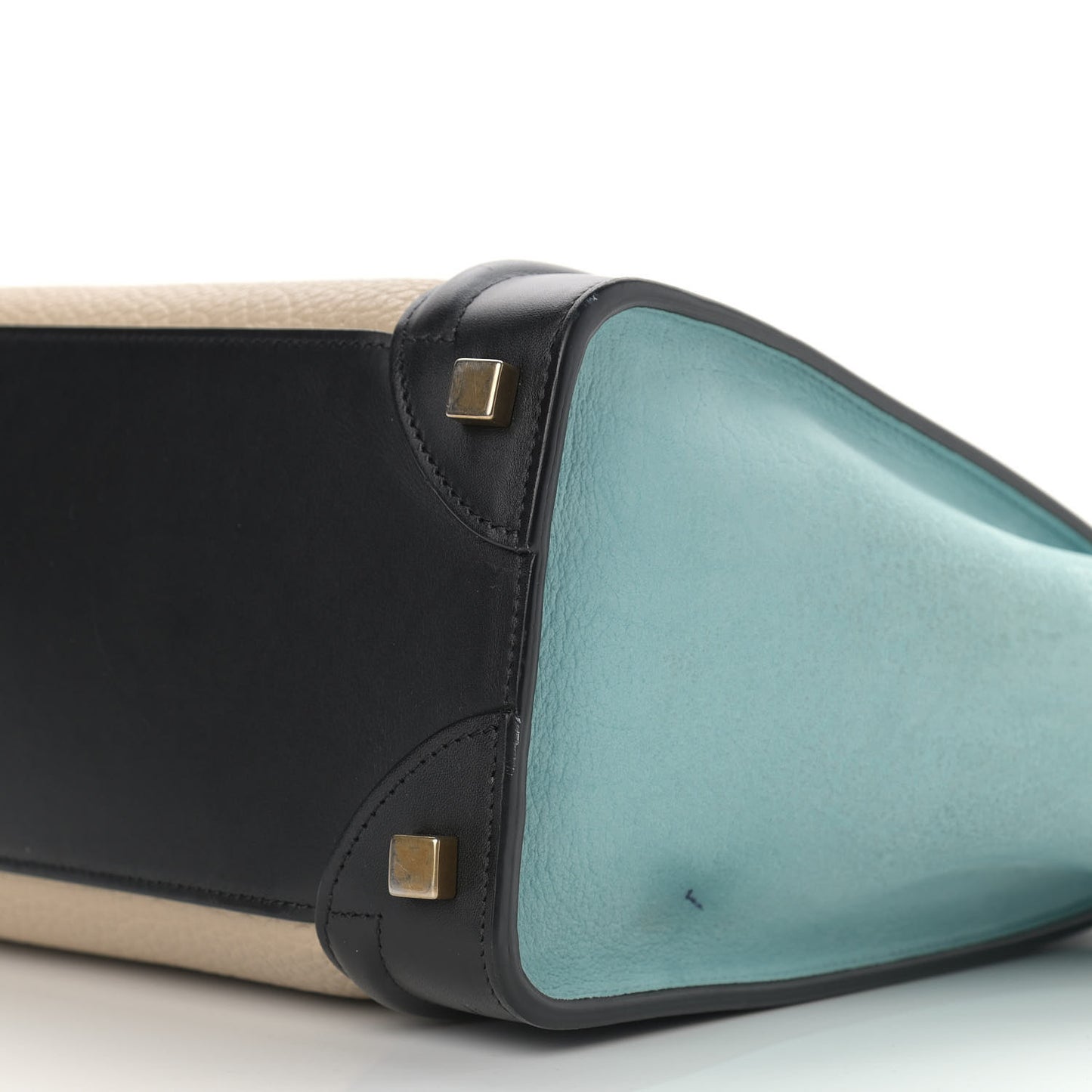 Bullhide Drummed Calfskin Micro Tri-Color Luggage Antarctic
