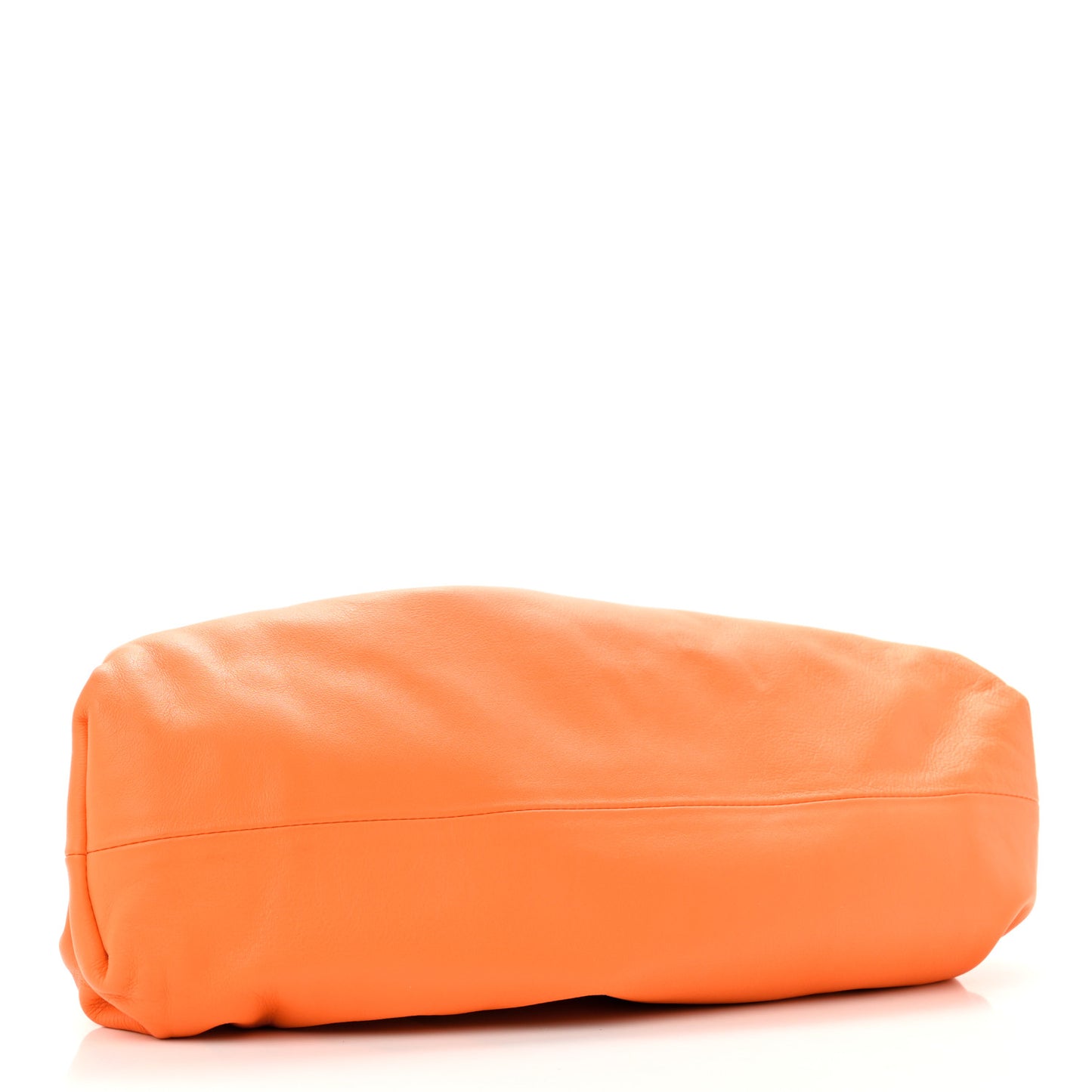 Smooth Butter Calf The Pouch Oversized Clutch Burnt Orange