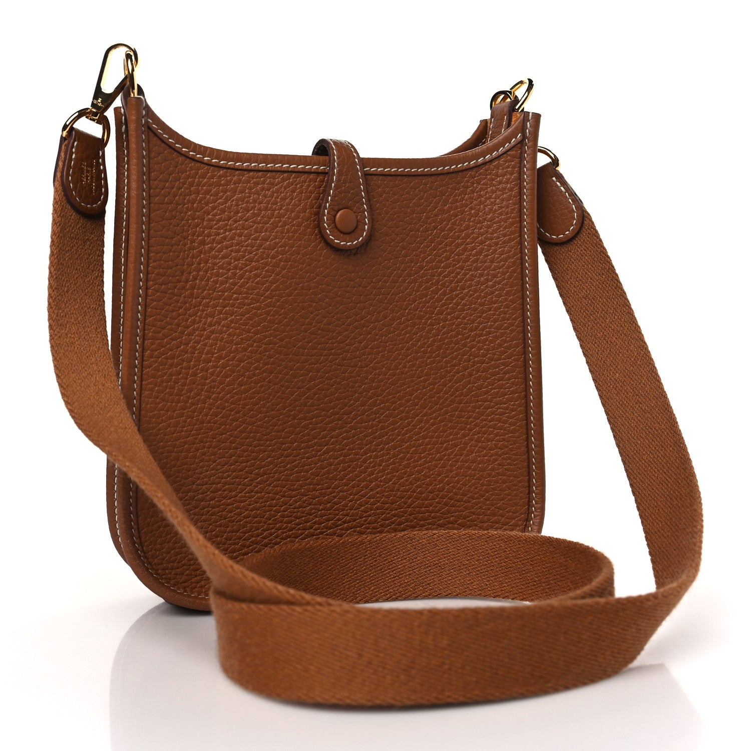 Hermes Taurillon Clemence Evelyne TPM Gold 3 of 10