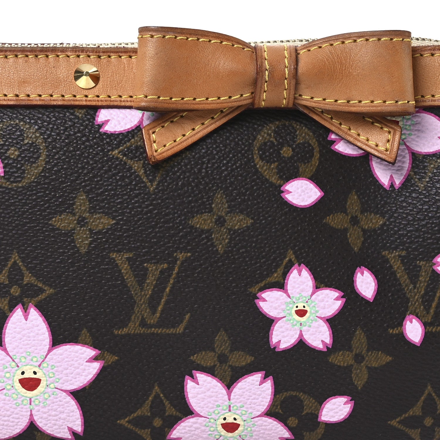 Louis Vuitton Monogram Cherry Blossom Pochette Accessories Brown 7 of 14