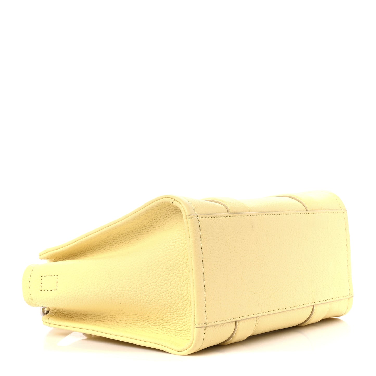 Grained Calfskin Small The Tote Bag Custard