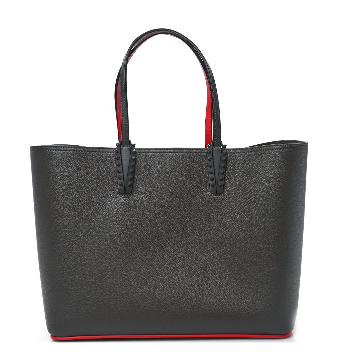 Calfskin Spikes East West Cabata Tote Charbon