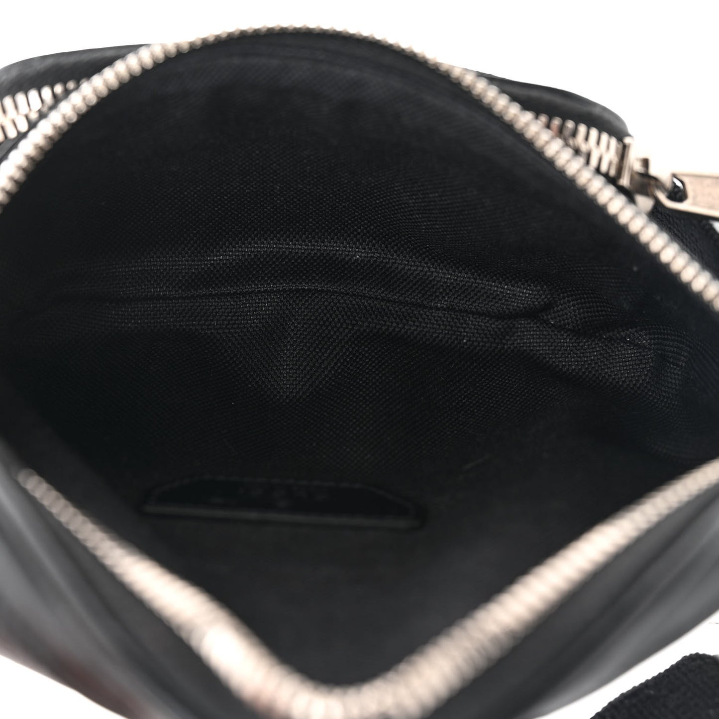 GG Supreme Monogram Textured Calfskin Retro Interlocking G Belt Bag Black