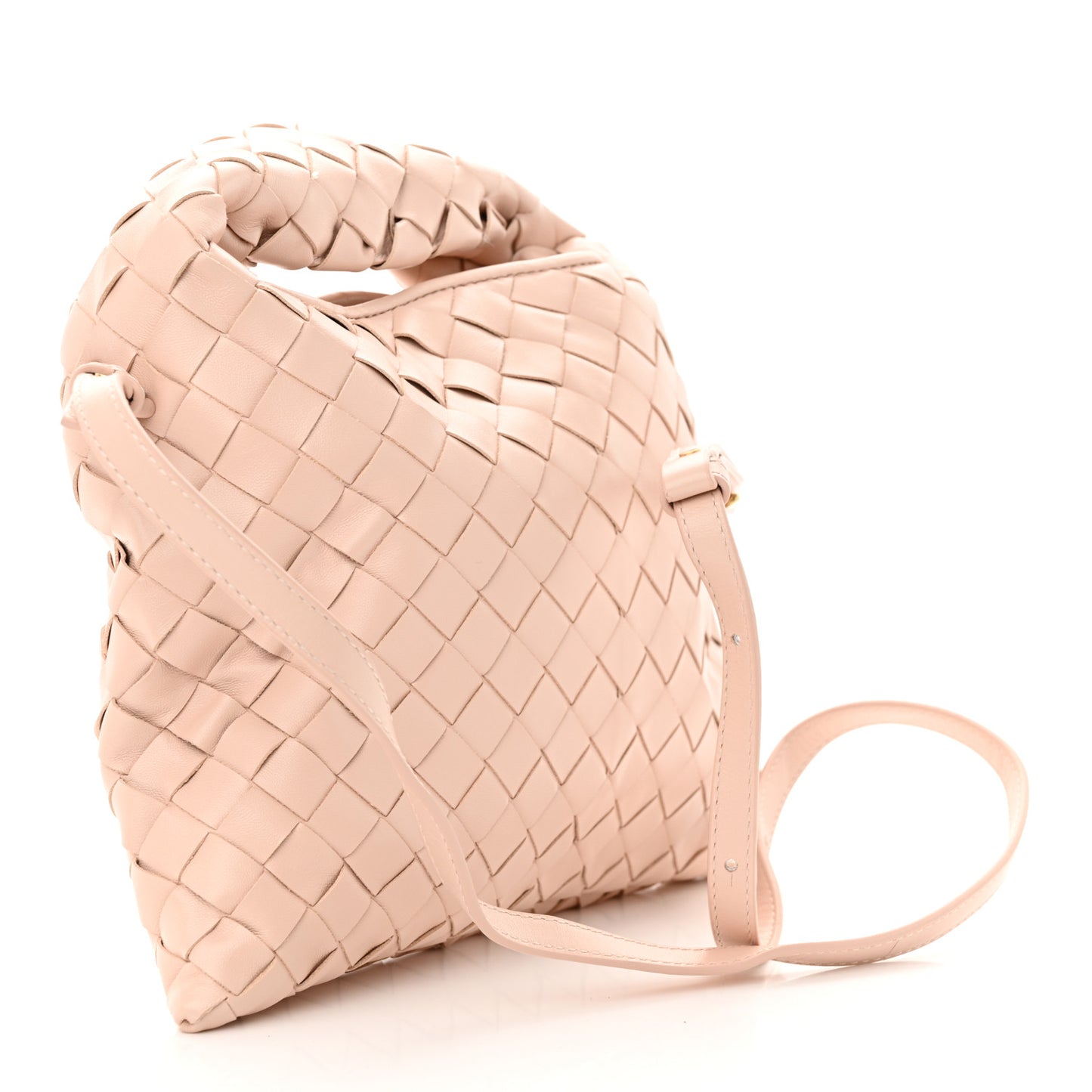 Calfskin Intrecciato Mini Hop Lotus