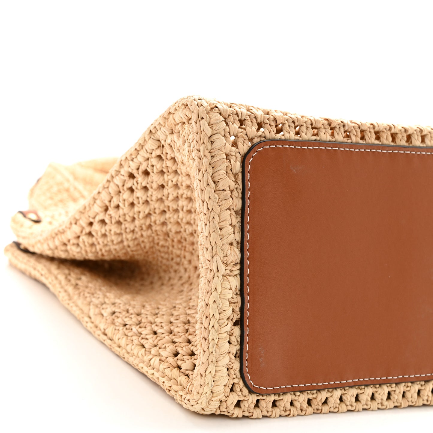 Raffia Calfskin By The Pool OnTheGo MM Natural