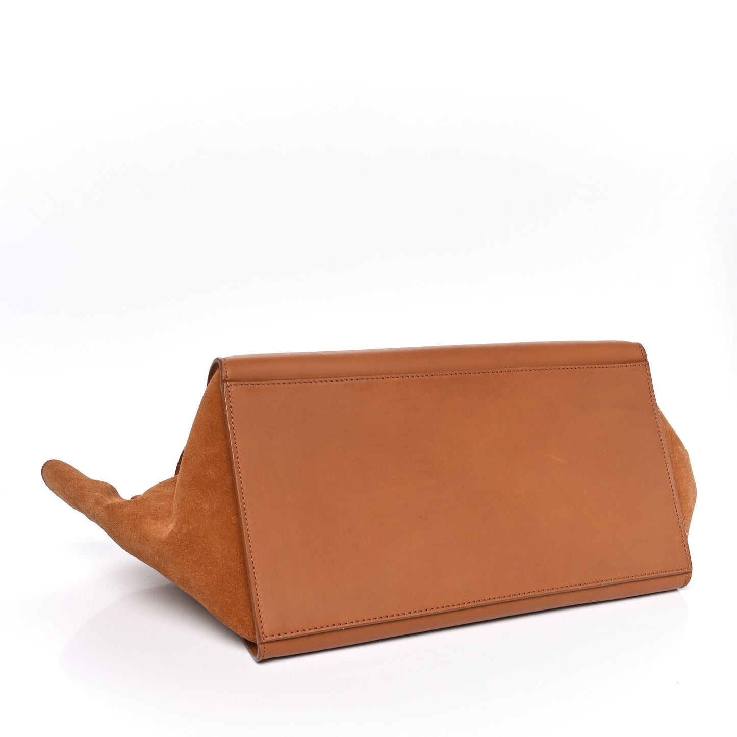 Natural Calfskin Small Trapeze Tan