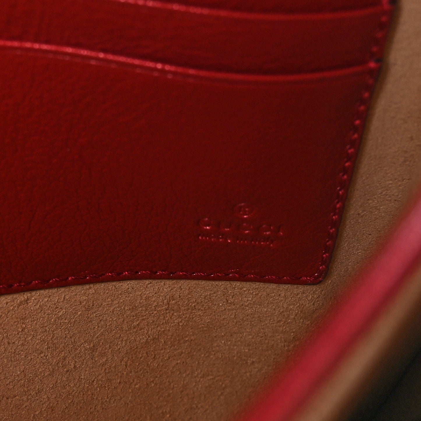 Calfskin Web Rajah Clutch Romantic Cherry