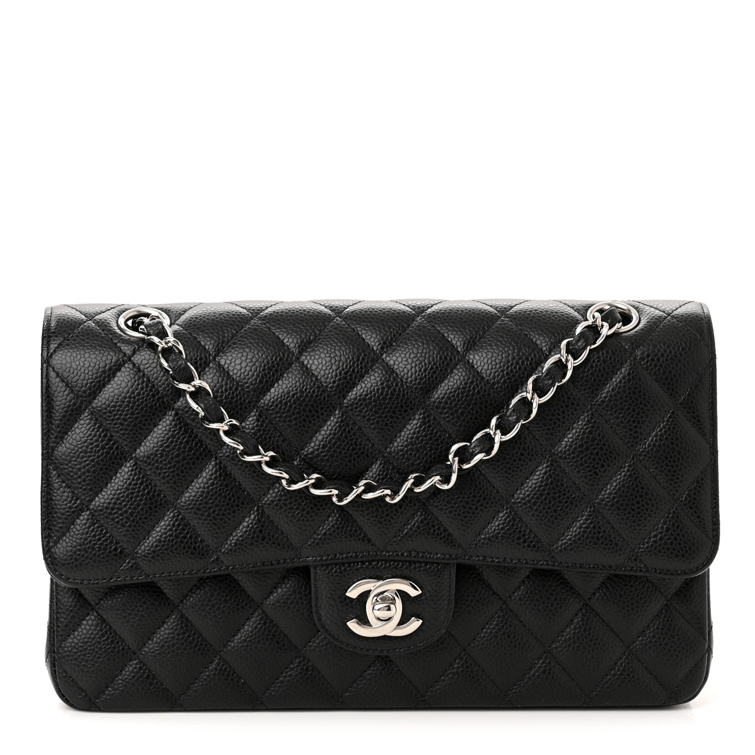 Chanel Caviar Quilted Medium Double Flap Black 1 of 10