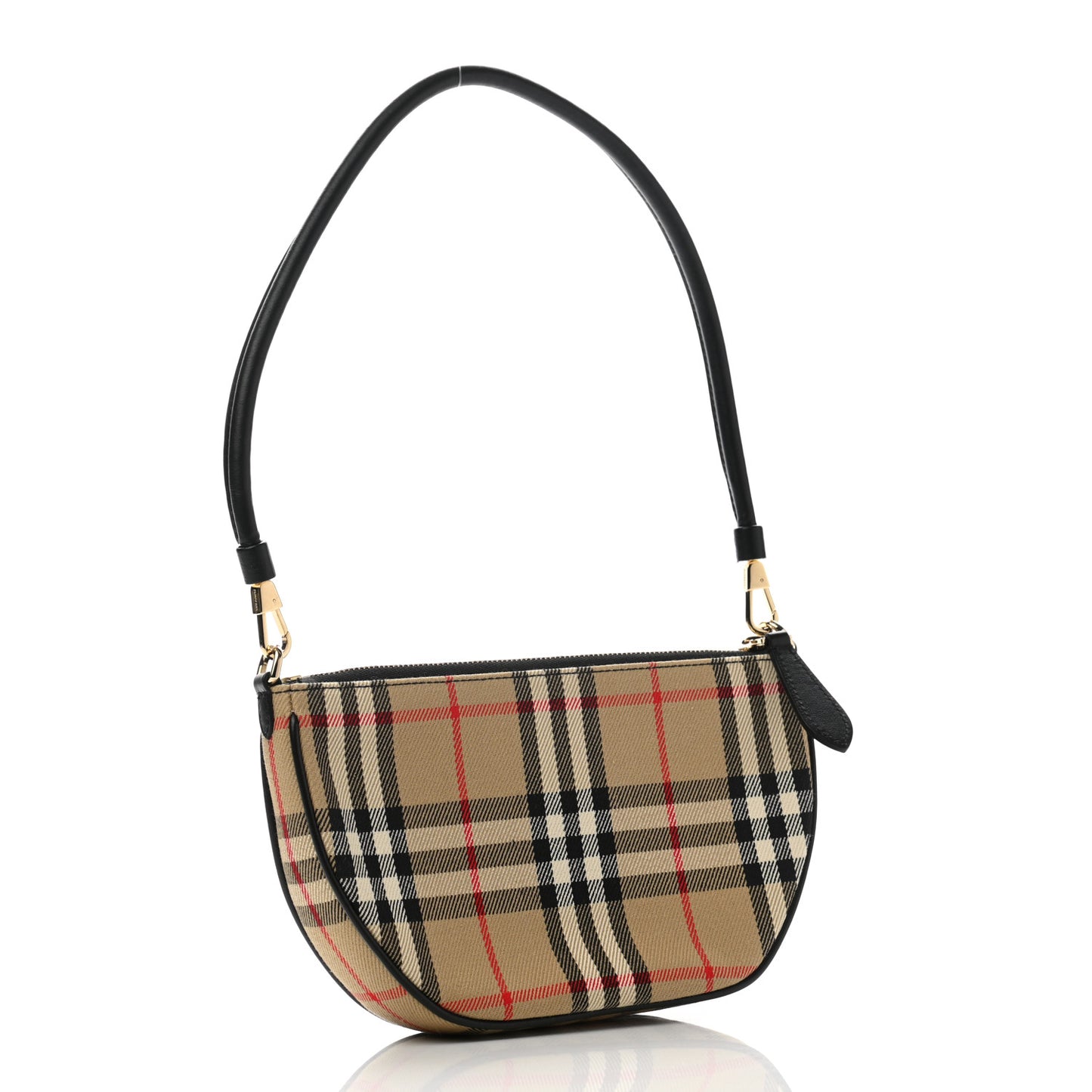 Vintage Check Calfskin Olympia Pouch Archive Beige