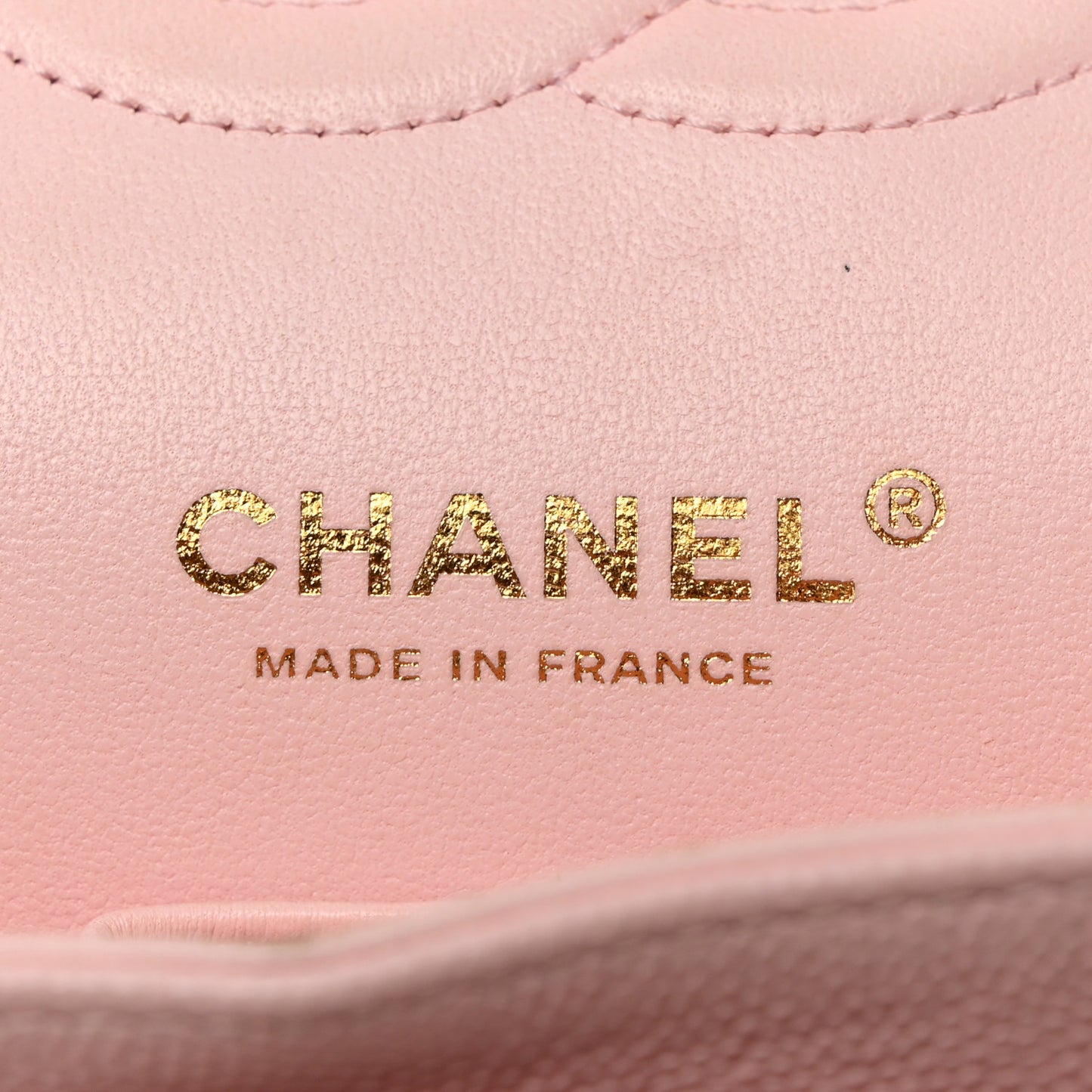 Caviar Quilted Medium Double Flap Light Pink