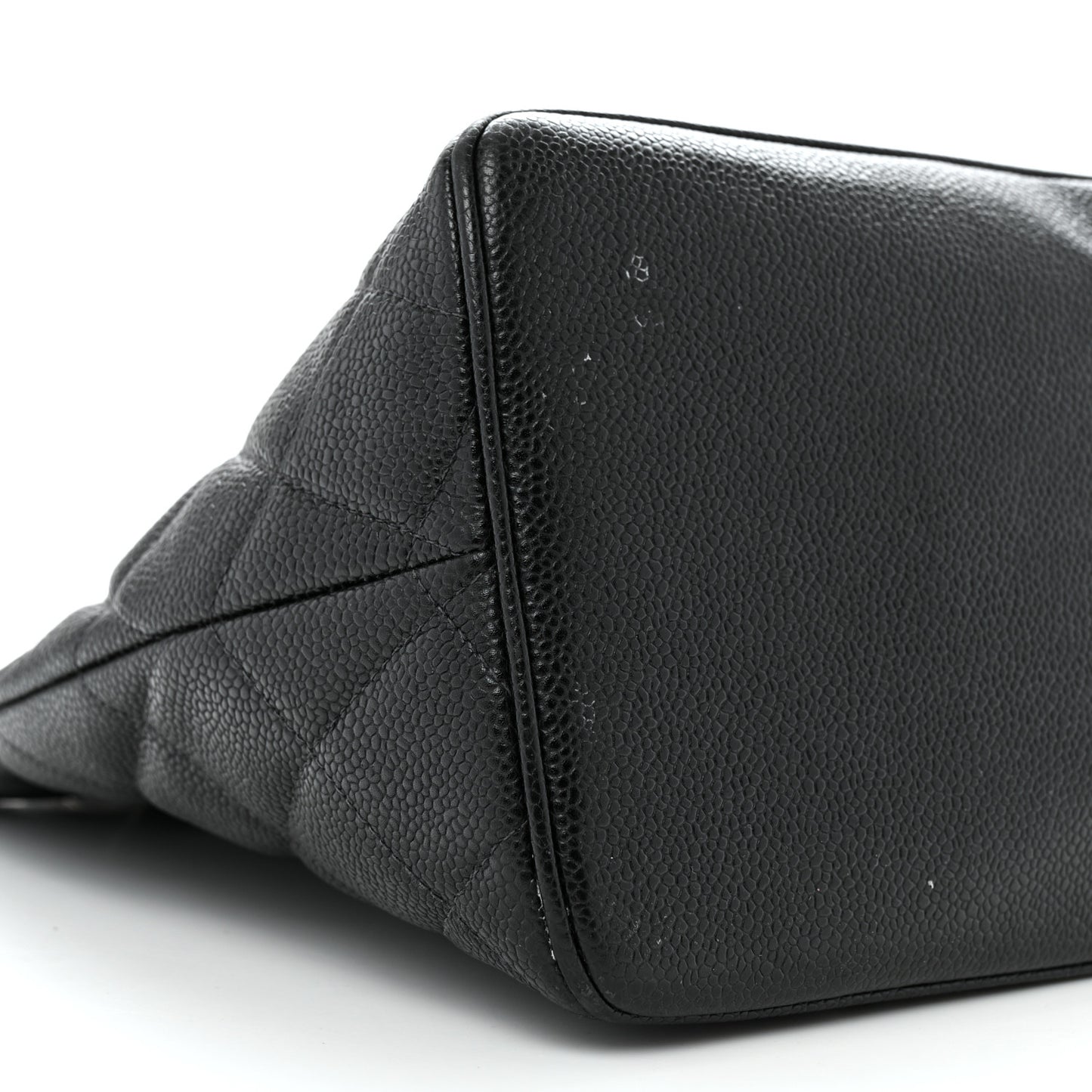 Caviar Quilted Medallion Tote Black