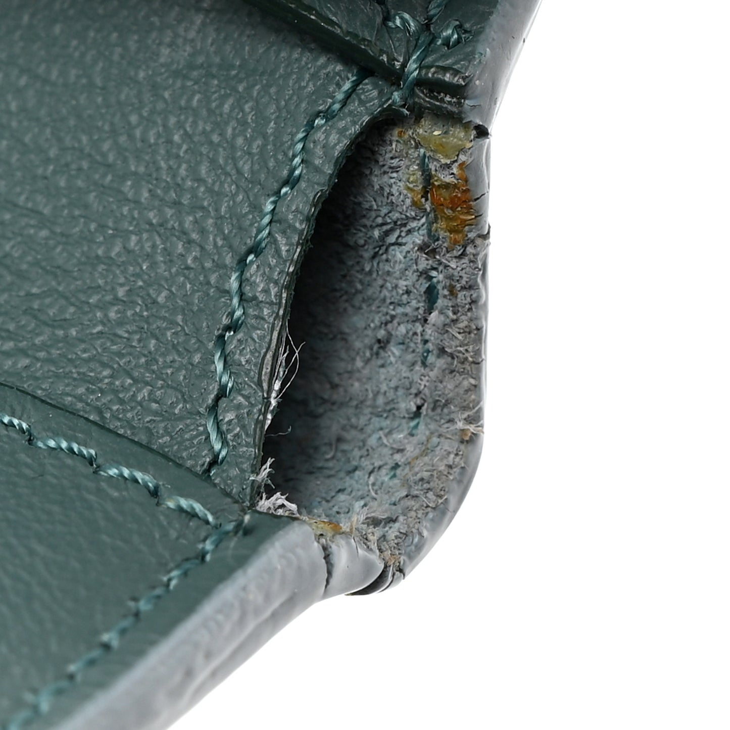 Grained Calfskin Medium Multifunction Strap Wallet Pale Blue
