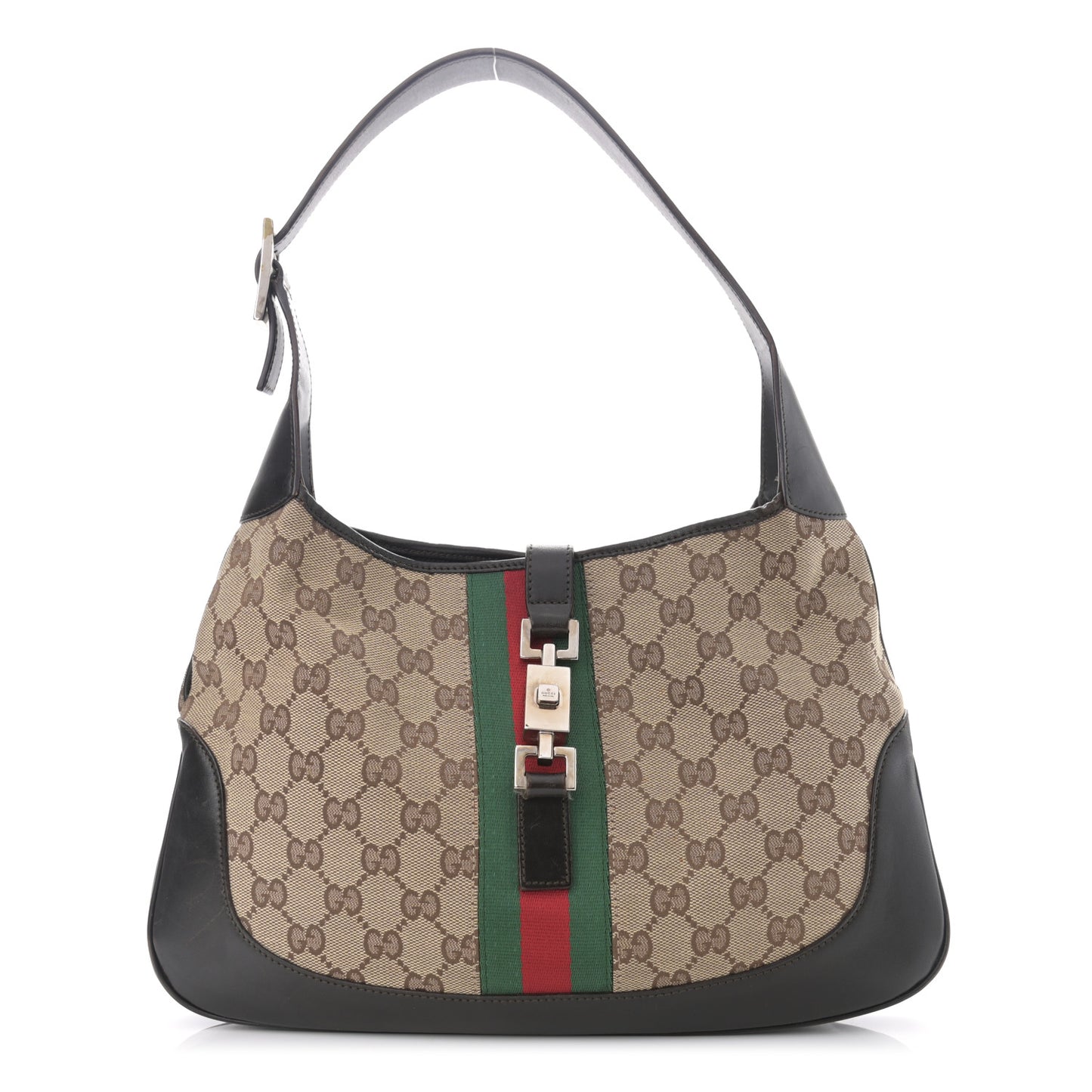 Monogram Web Jackie O Hobo Dark Brown