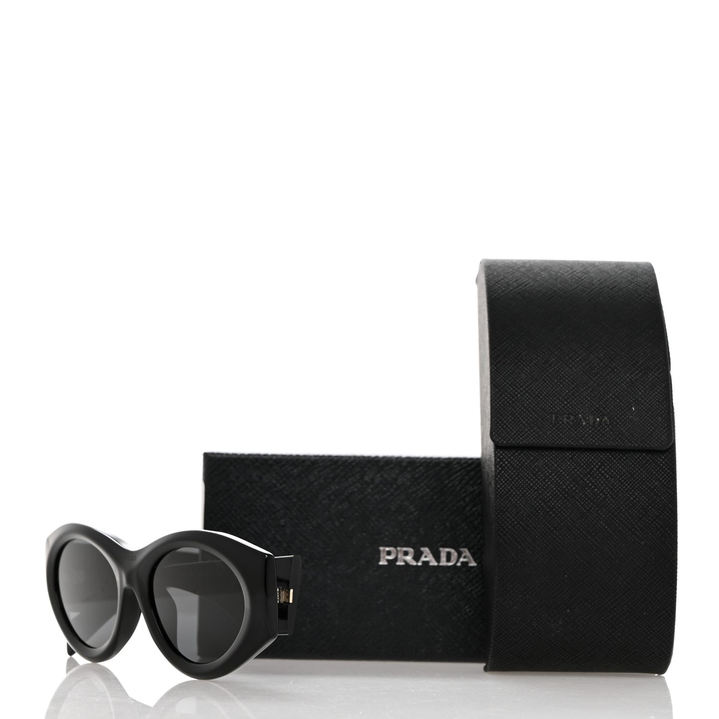 Acetate Oval Symbole Sunglasses SPR 20Z Black