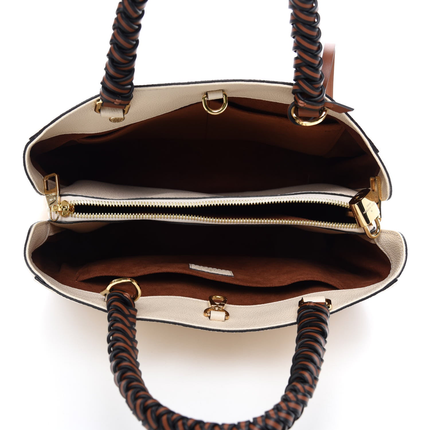 Louis Vuitton Empreinte Braided Montaigne MM Creme Beige Caramel 6 of 11