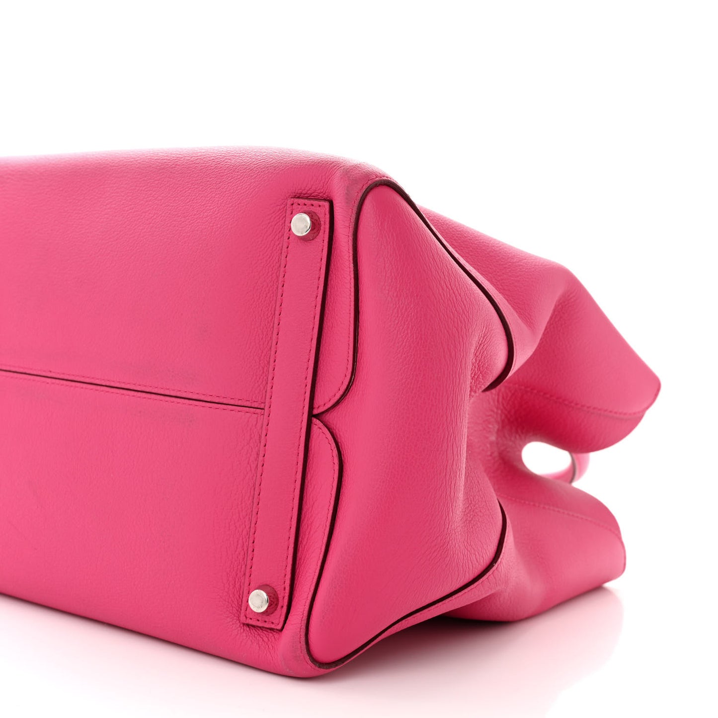 Supple Grained Calfskin Open Bar Tote Pink