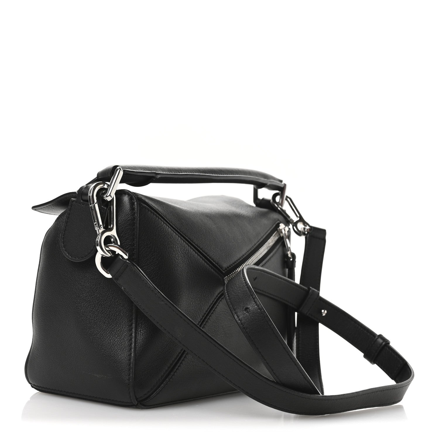 Loewe Calfskin Small Puzzle Bag Black 3 of 9