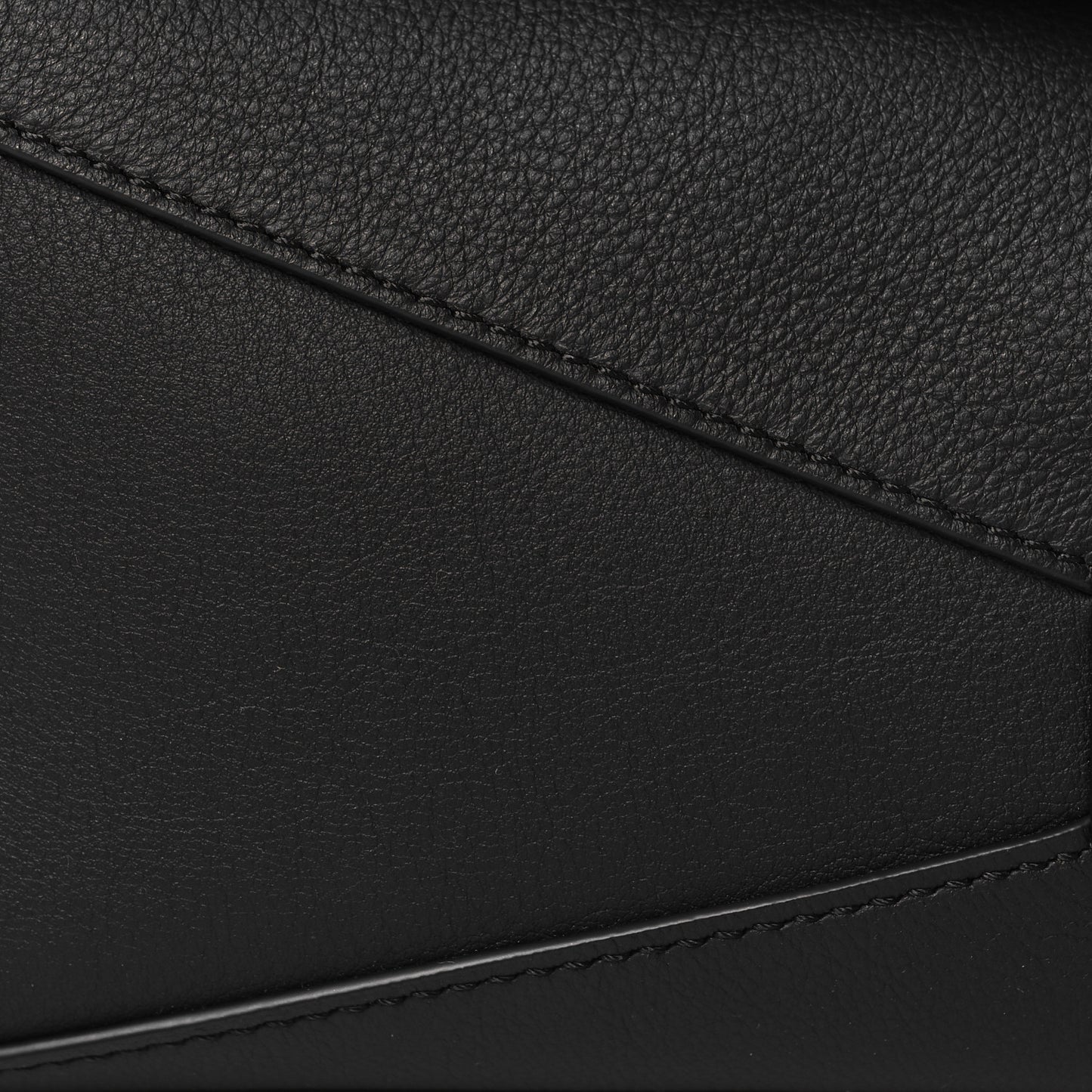 Calfskin Mini Puzzle Edge Bag Black