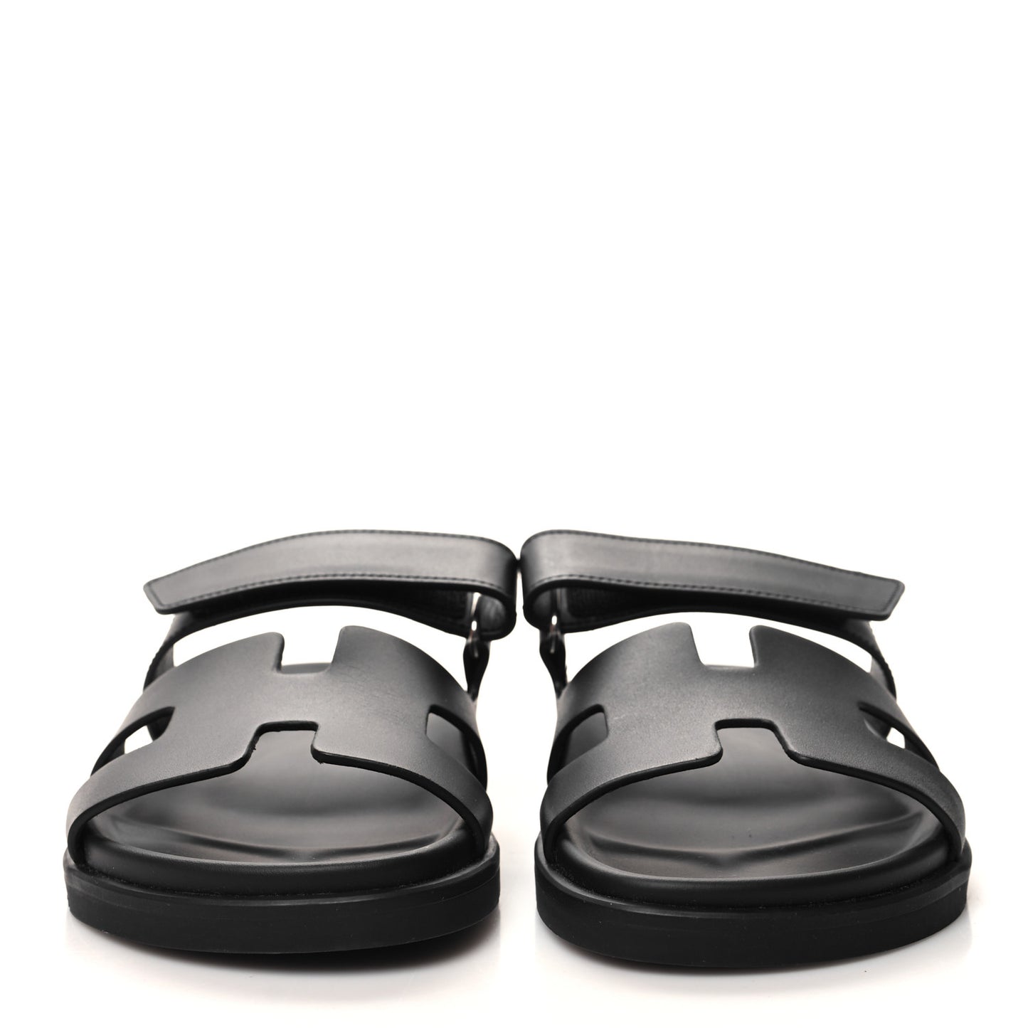 Calfskin Womens Chypre Sandals 37.5 Black