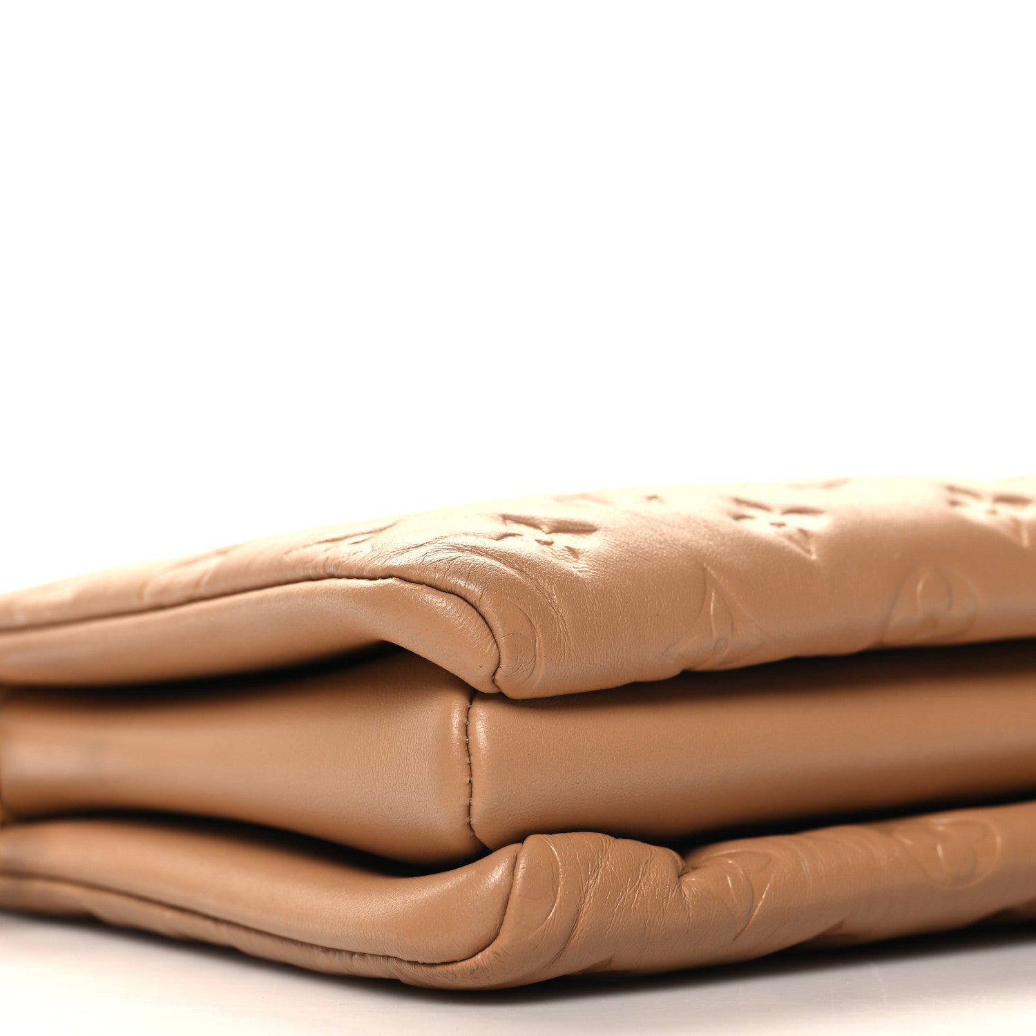 Louis Vuitton Lambskin Embossed Monogram Coussin PM Camel 10 of 11