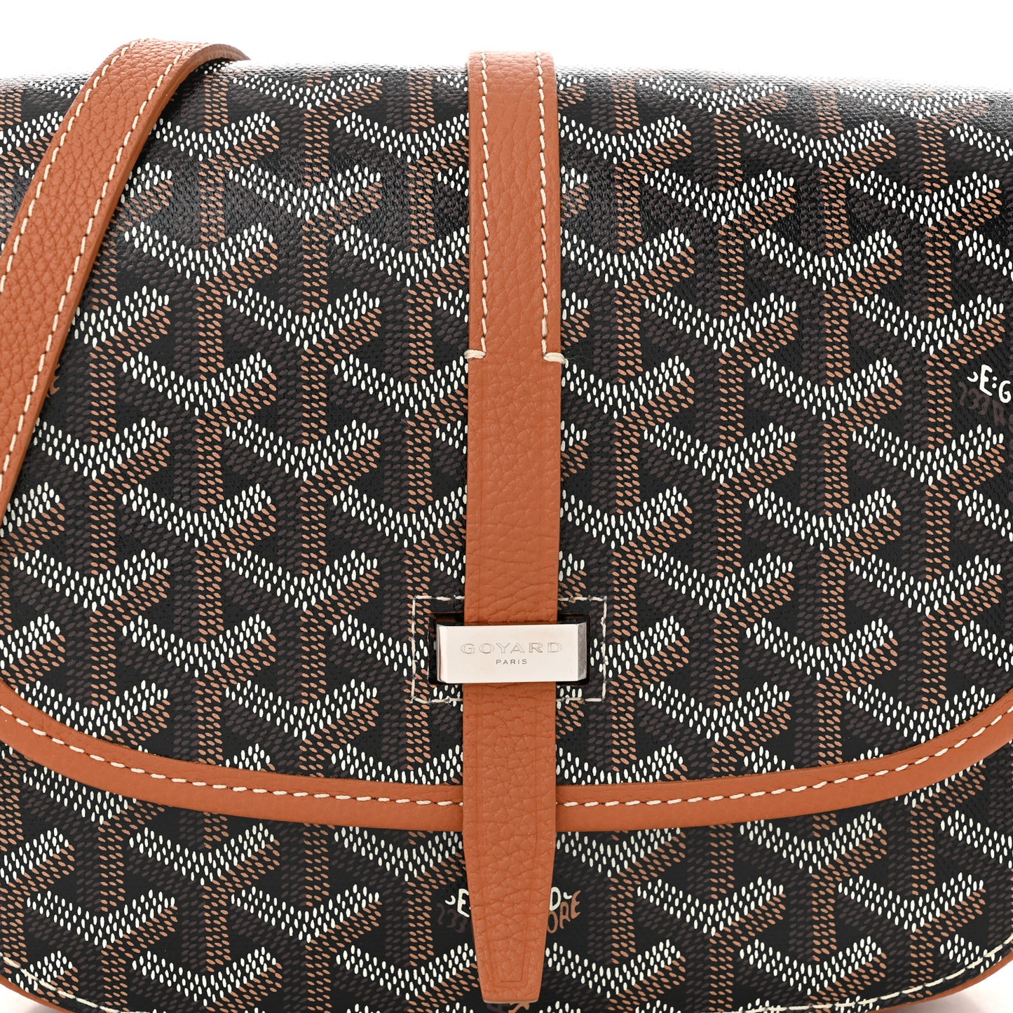 Goyardine Belvedere II PM Messenger Bag Black Gold