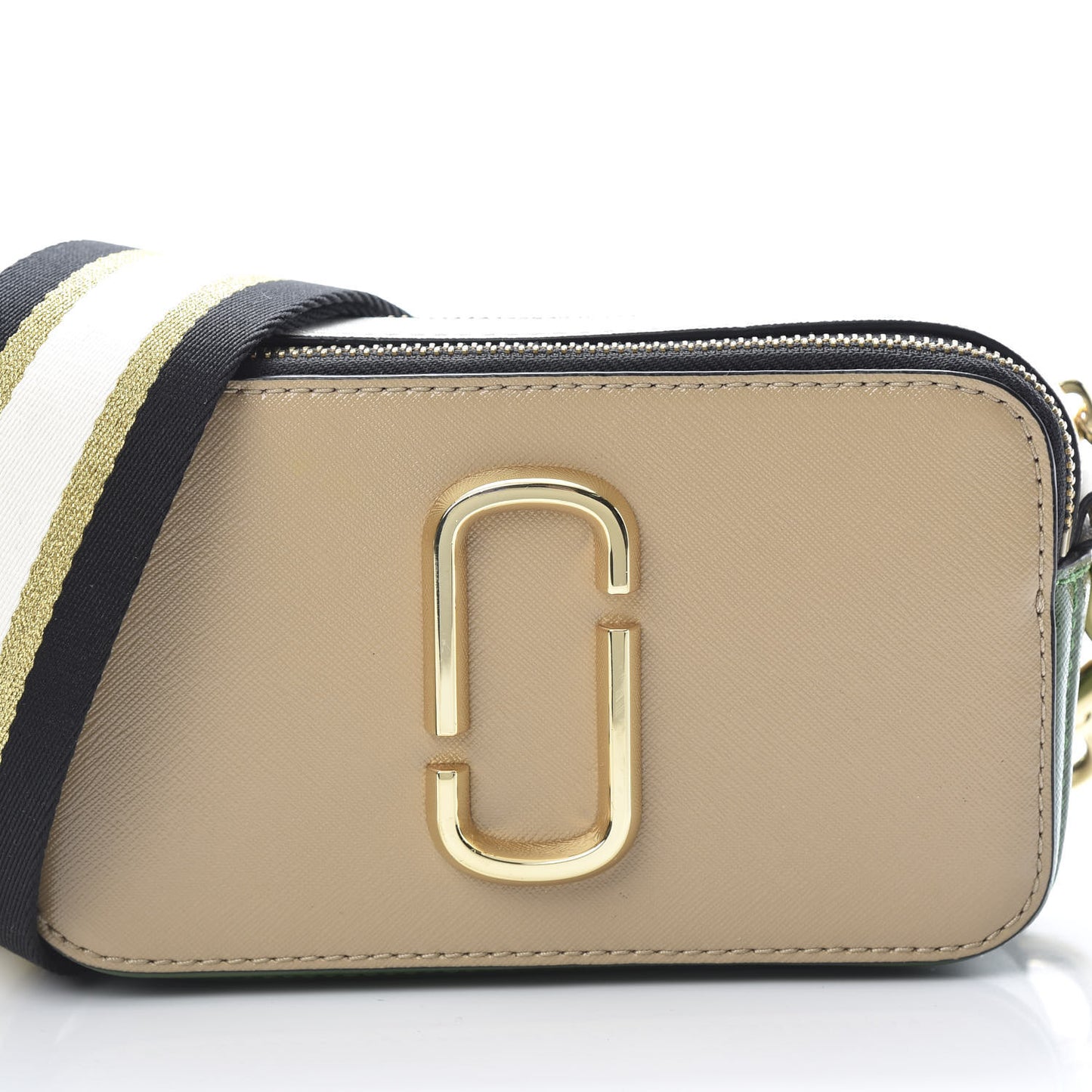 Saffiano Small Snapshot Camera Bag Sandcastle