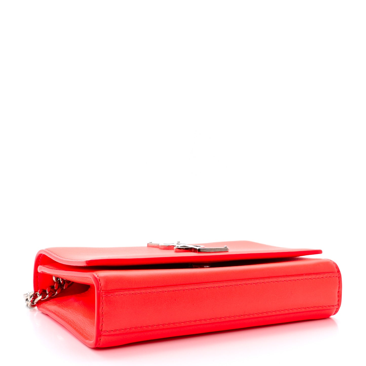 Calfskin Monogram Small Kate Satchel Neon Orange